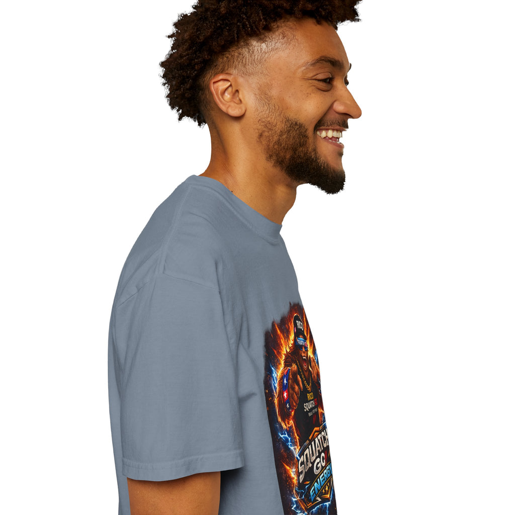 Squatch GC Energy Graphic T-Shirt — Retro Gamer Energy Drink Design