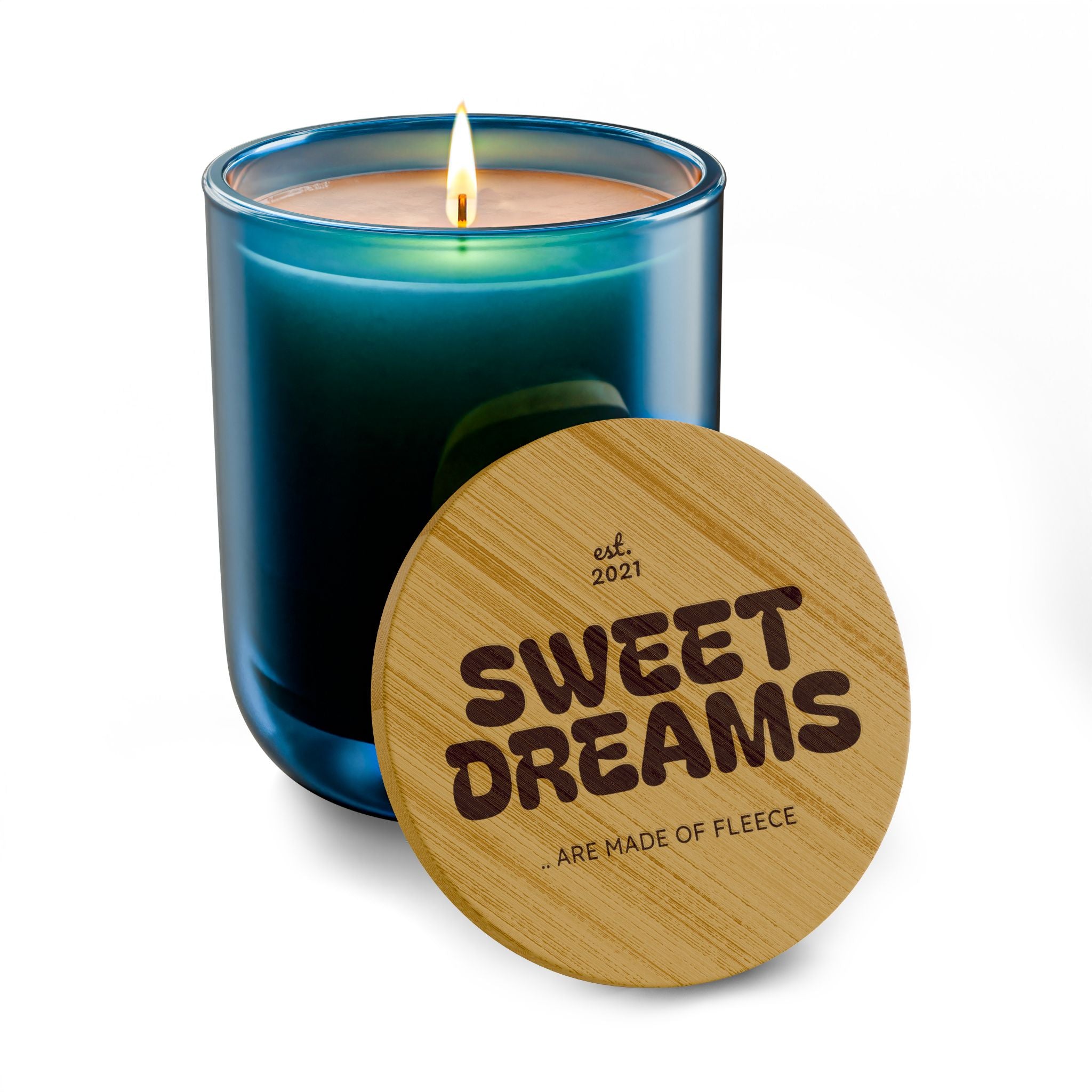 Sweet Dreams Scented Soy Candle - 14oz Engraved Bamboo Lid