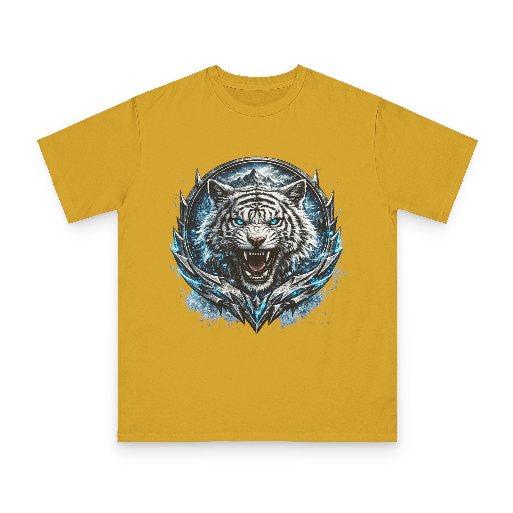 White Tiger Graphic T-Shirt — Fierce Ice-Cold Predator Design