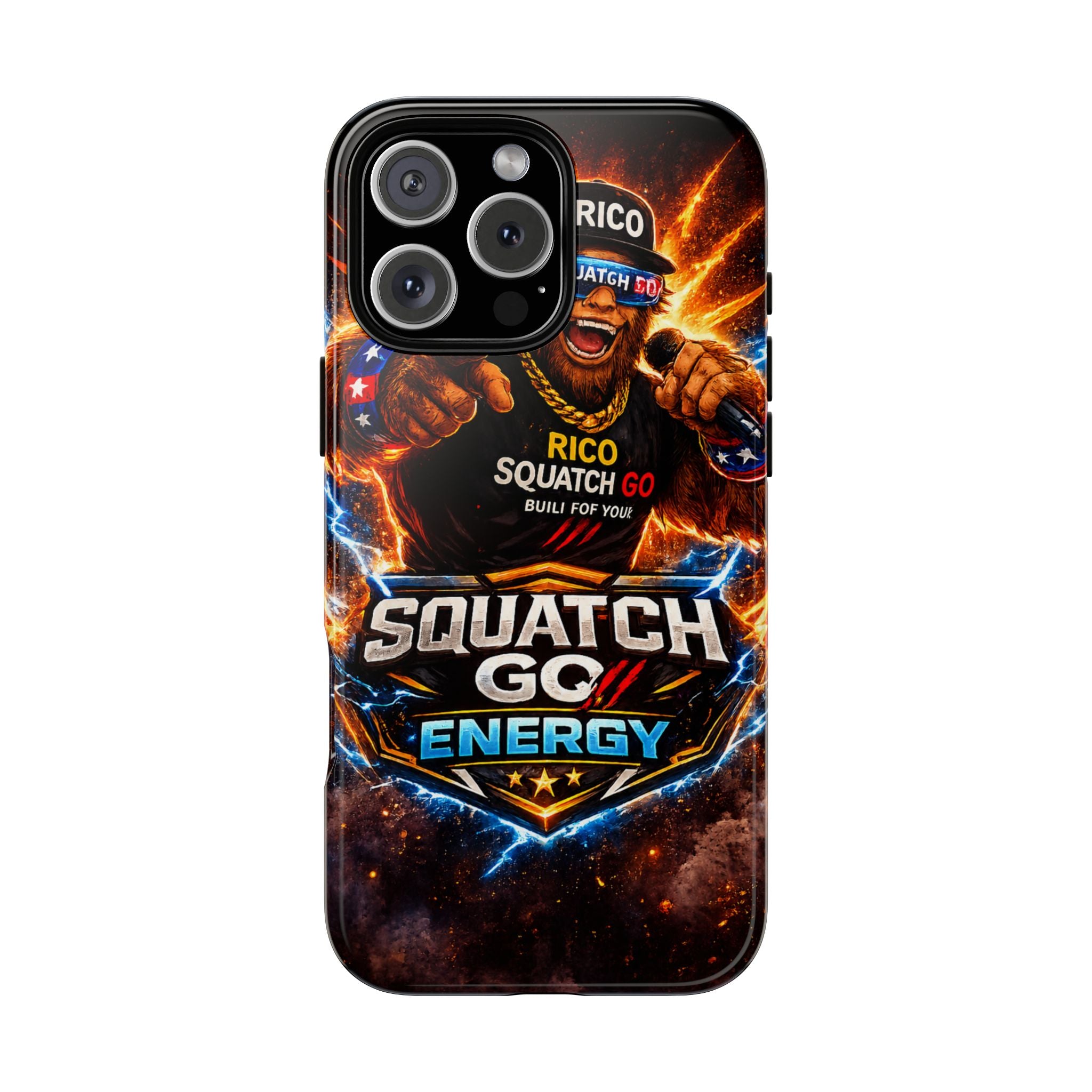Squatch Go Energy Phone Case — 'Rico Squatch Go' Gamer Energized Tough Case