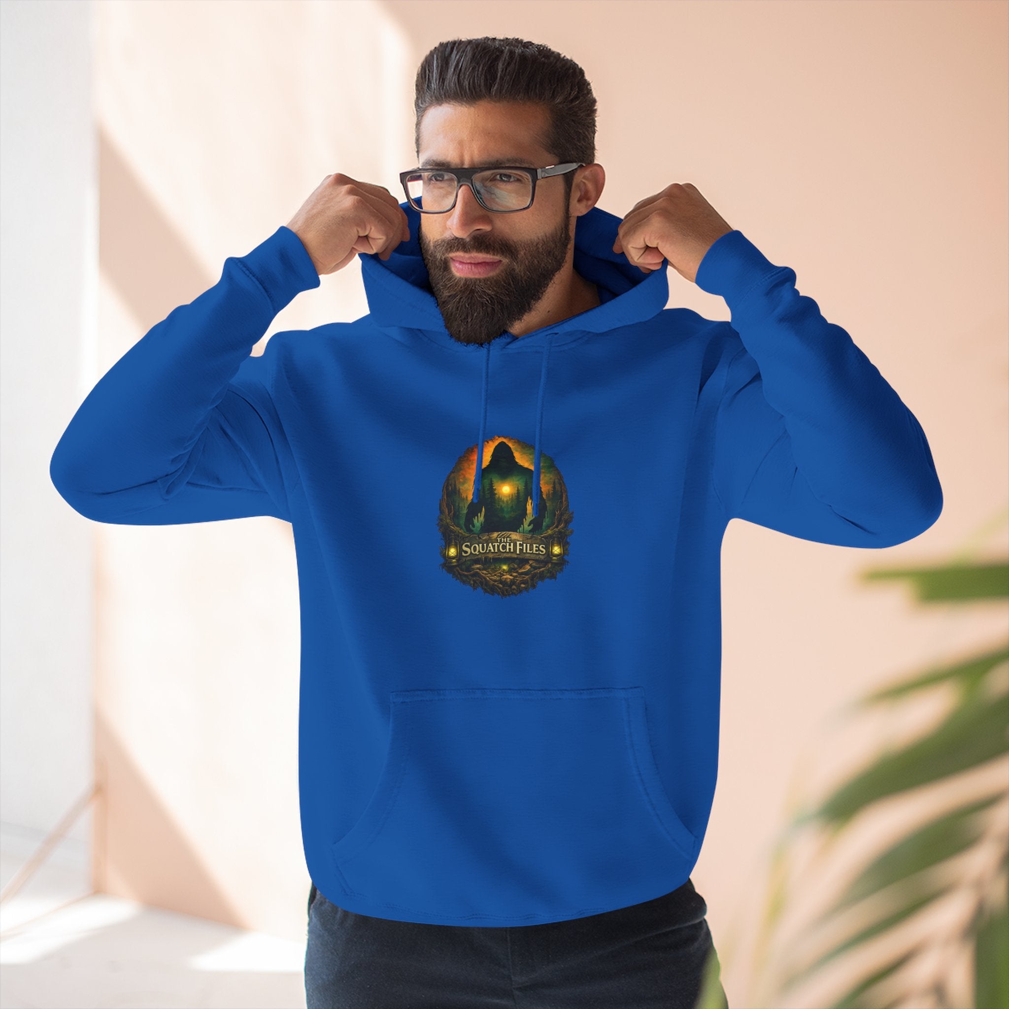 Squatch Go Energy Hoodie — Bigfoot Graphic Fleece Pullover (Made by Nature, Built by Science)