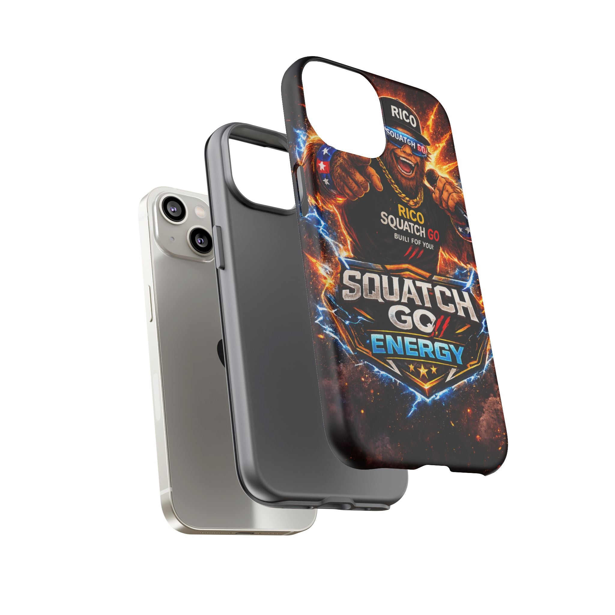 Squatch Go Energy Phone Case — 'Rico Squatch Go' Gamer Energized Tough Case