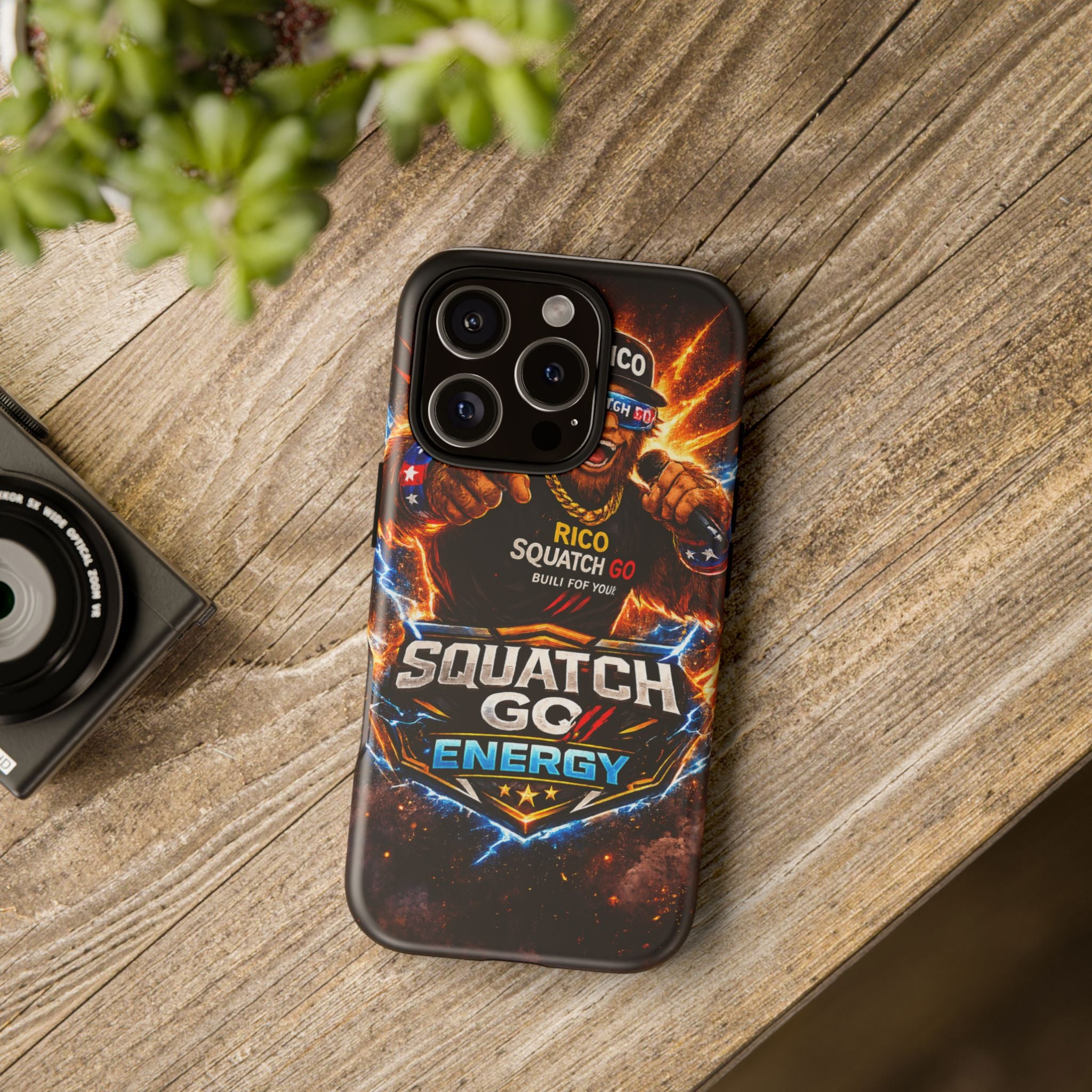 Squatch Go Energy Phone Case — 'Rico Squatch Go' Gamer Energized Tough Case