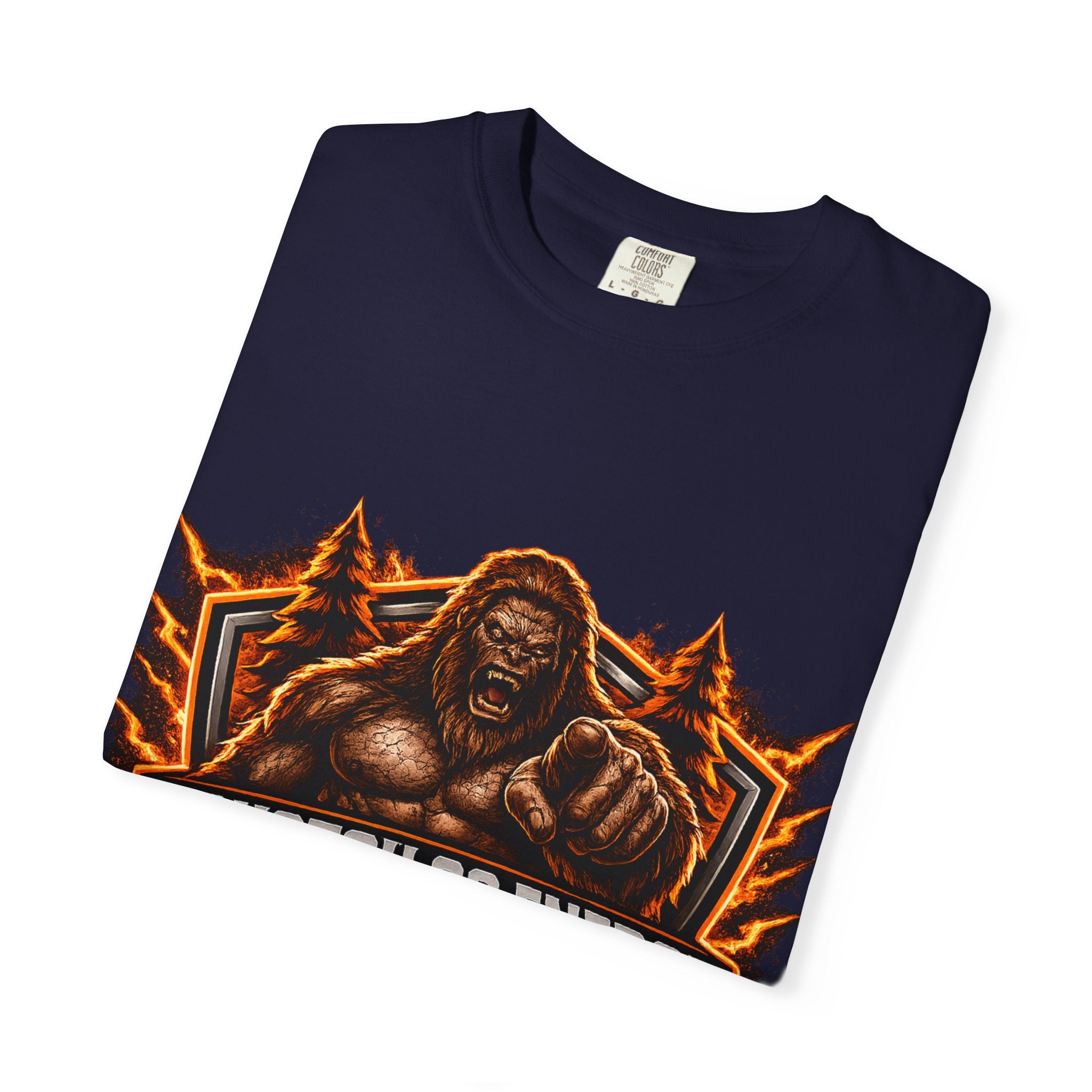 Squatch Go Energy T-Shirt — Sasquatch Vintage Badge Tee (Made by Nature • Built by Science)