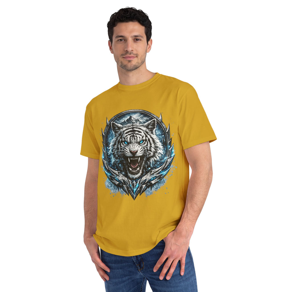 White Tiger Graphic T-Shirt — Fierce Ice-Cold Predator Design