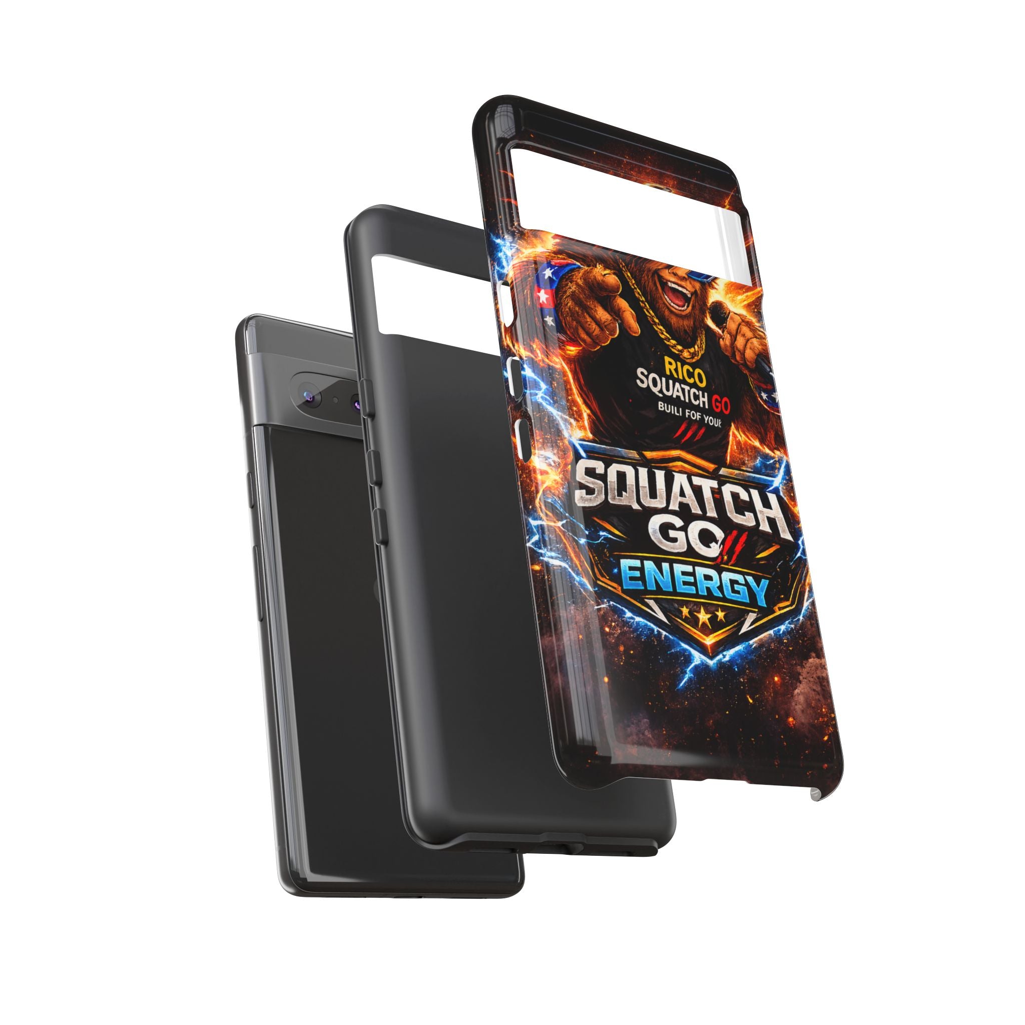 Squatch Go Energy Phone Case — 'Rico Squatch Go' Gamer Energized Tough Case