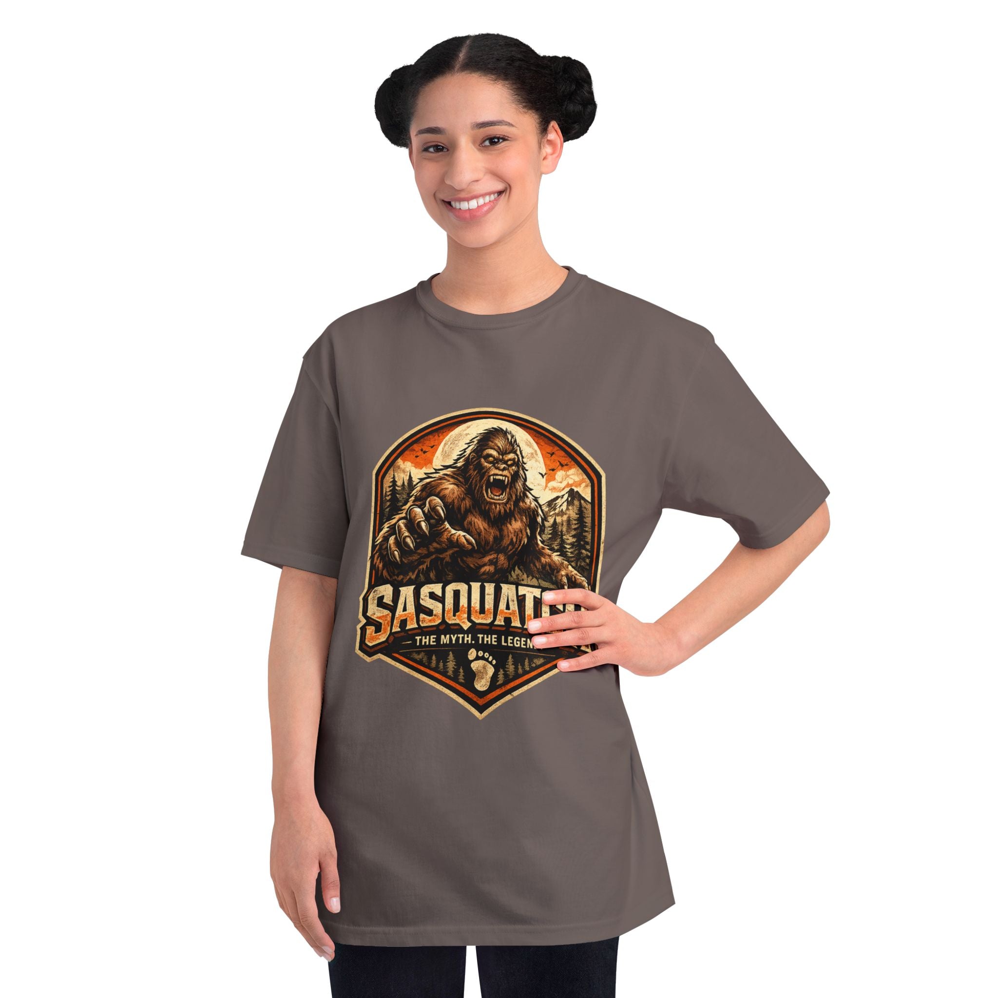 Sasquatch Graphic T-Shirt — "Sasquatch: The Myth The Legend" Retro Outdoor Tee