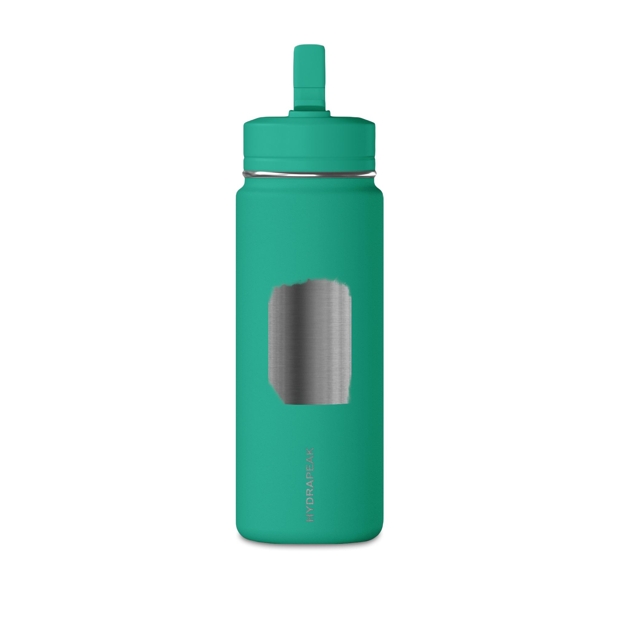 20oz Mini Water Bottle with Gray Brushstroke Design — Lightweight Straw Bottle for Kids & Everyday Hydration
