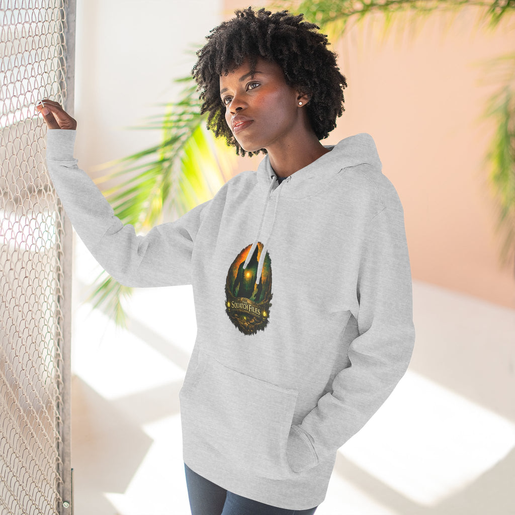Squatch Go Energy Hoodie — Bigfoot Graphic Fleece Pullover (Made by Nature, Built by Science)