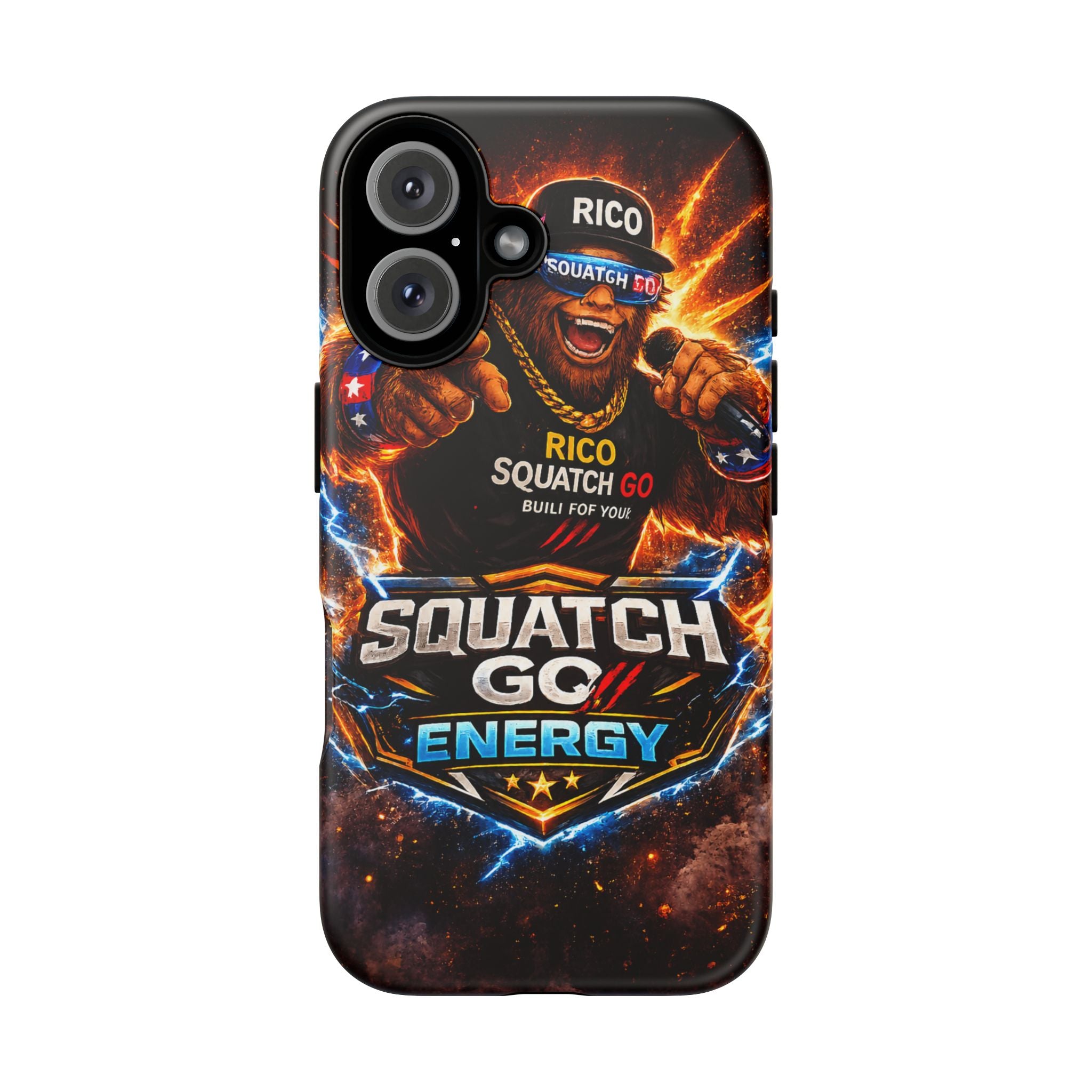 Squatch Go Energy Phone Case — 'Rico Squatch Go' Gamer Energized Tough Case