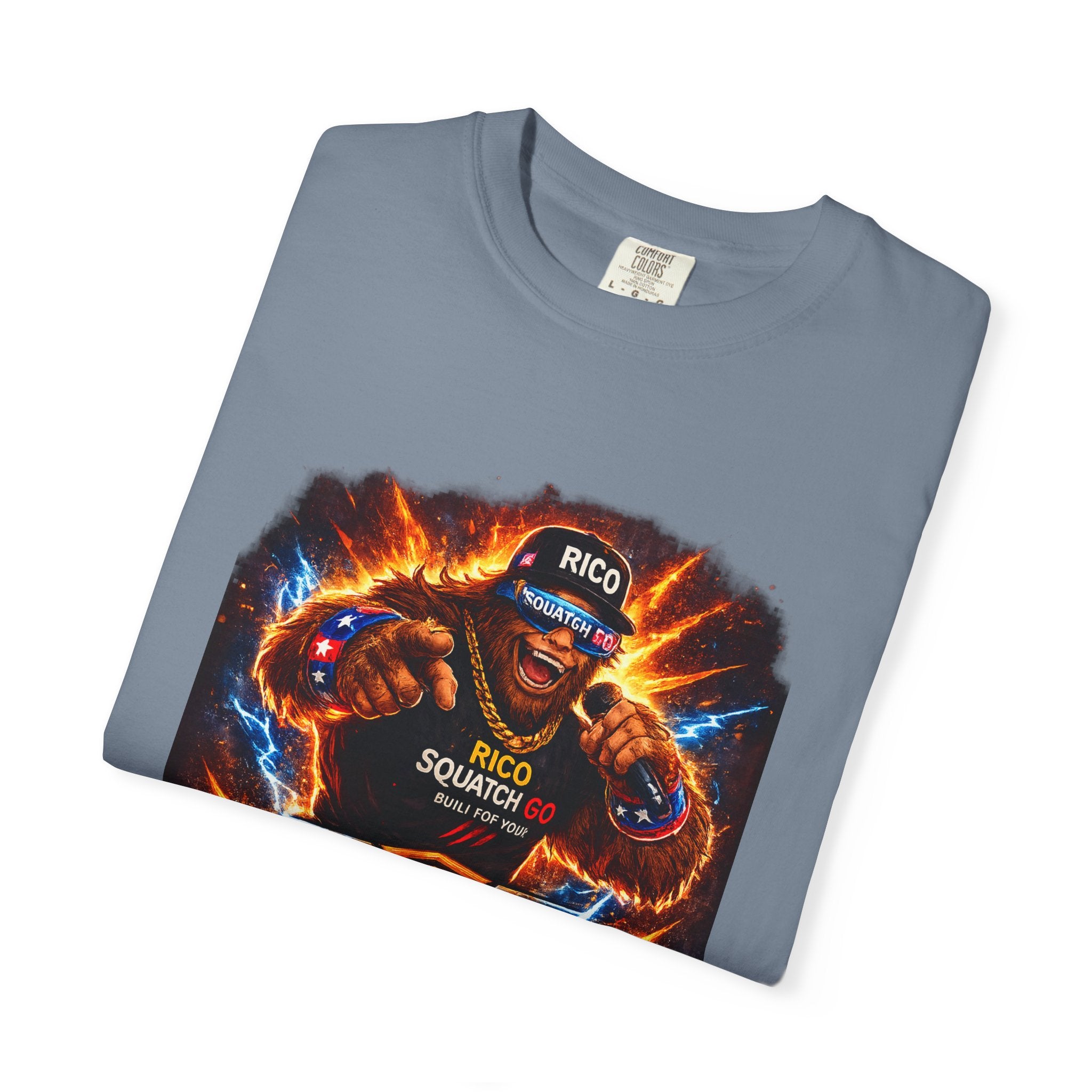 Squatch GC Energy Graphic T-Shirt — Retro Gamer Energy Drink Design