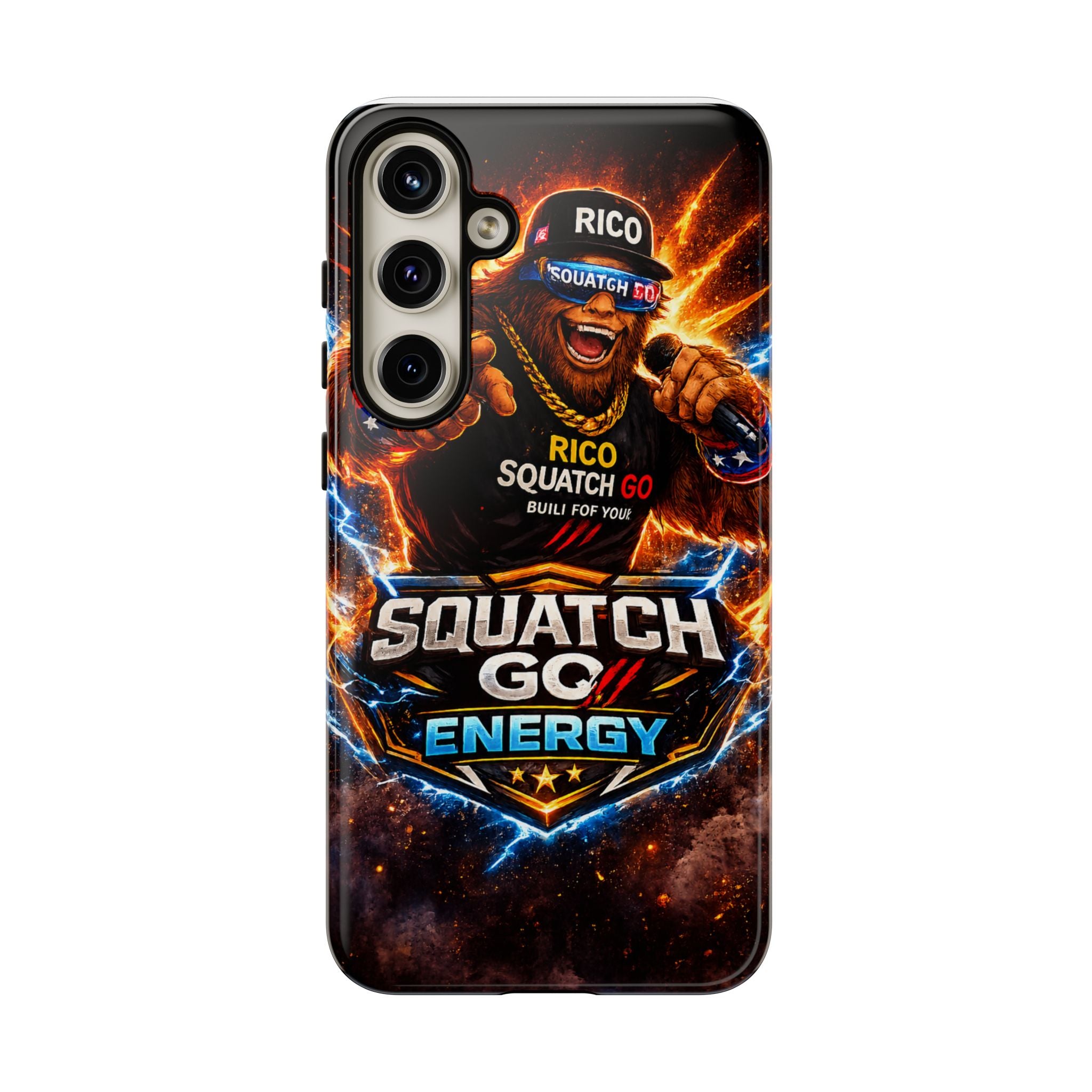 Squatch Go Energy Phone Case — 'Rico Squatch Go' Gamer Energized Tough Case