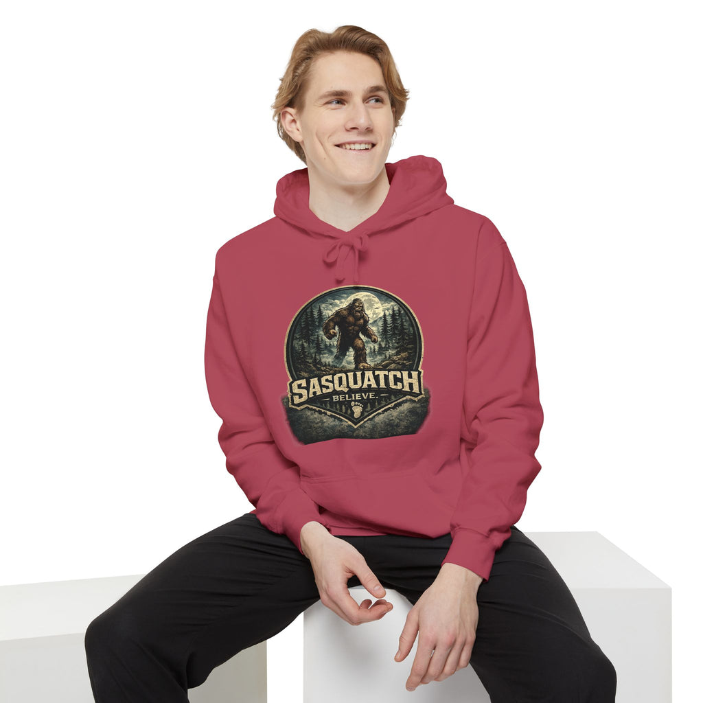 Sasquatch Graphic Hoodie – Vintage Bigfoot Adventure Sweatshirt
