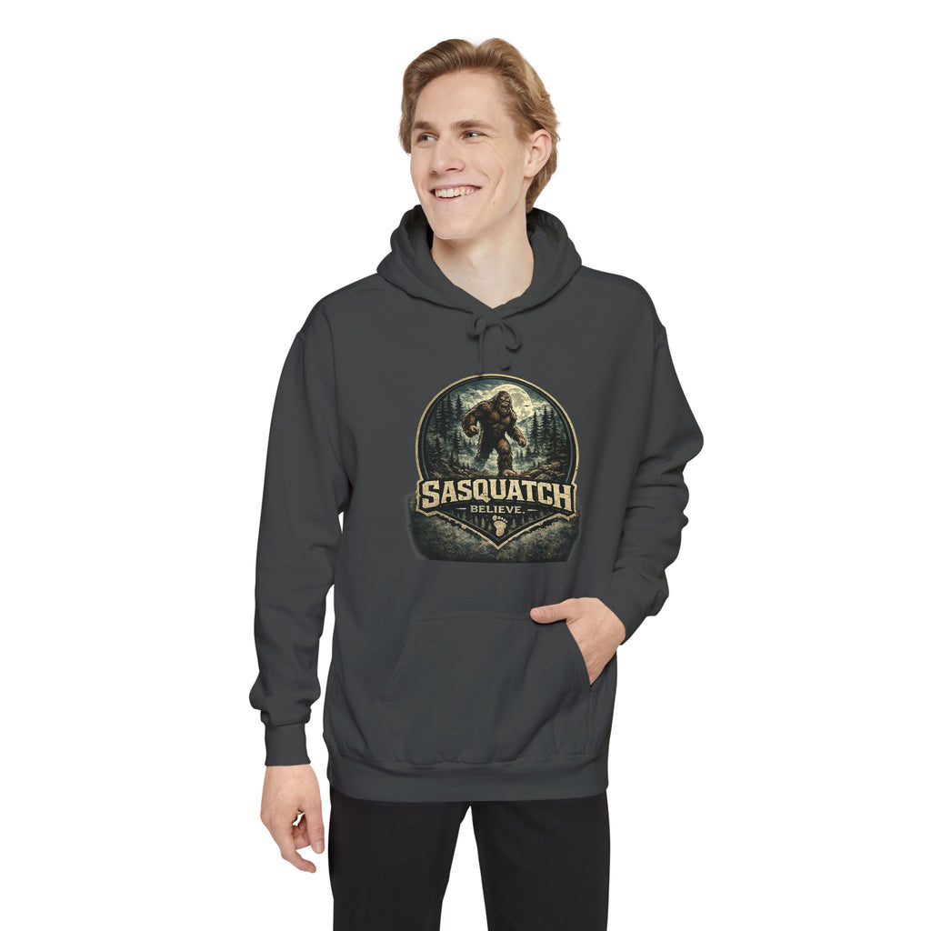 Sasquatch Graphic Hoodie – Vintage Bigfoot Adventure Sweatshirt