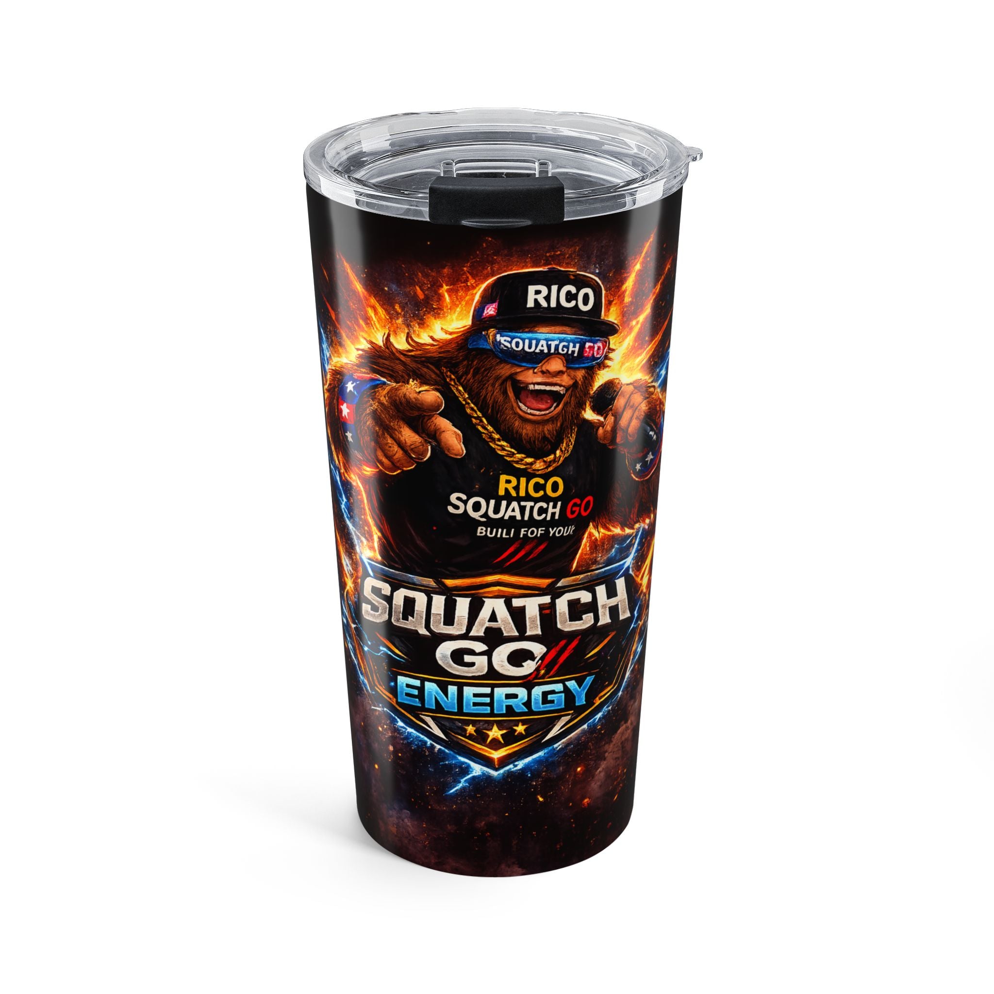 Squatch Go Energy 20oz Tumbler – Gaming Energy Drink Fan Cup