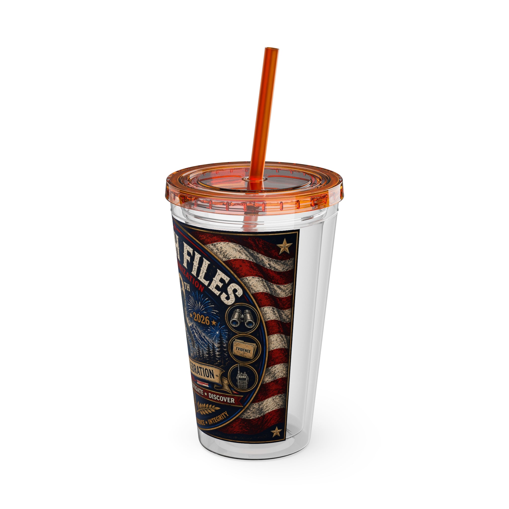 Sasquatch Files 250th Anniversary Tumbler — 16oz Insulated Straw Cup