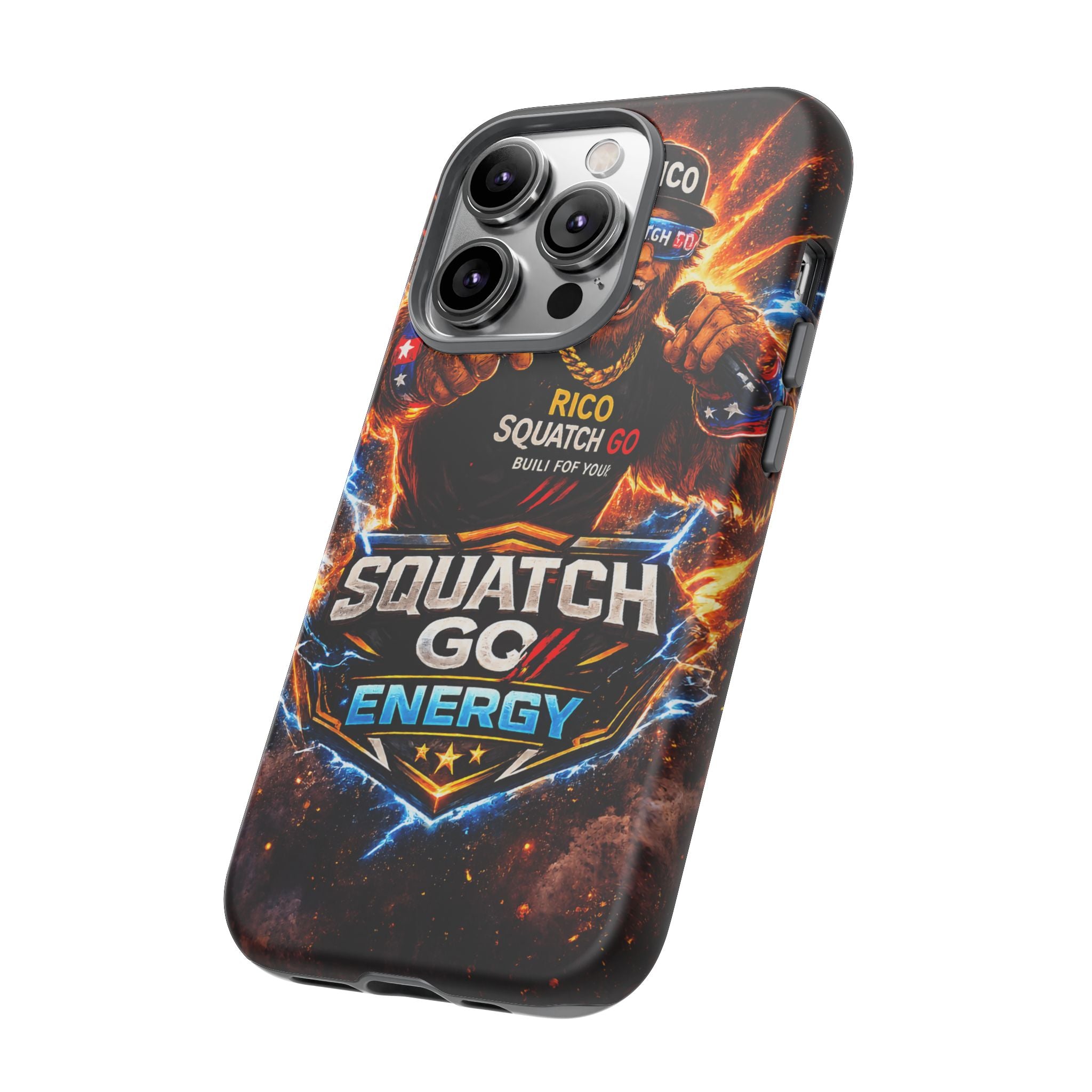 Squatch Go Energy Phone Case — 'Rico Squatch Go' Gamer Energized Tough Case