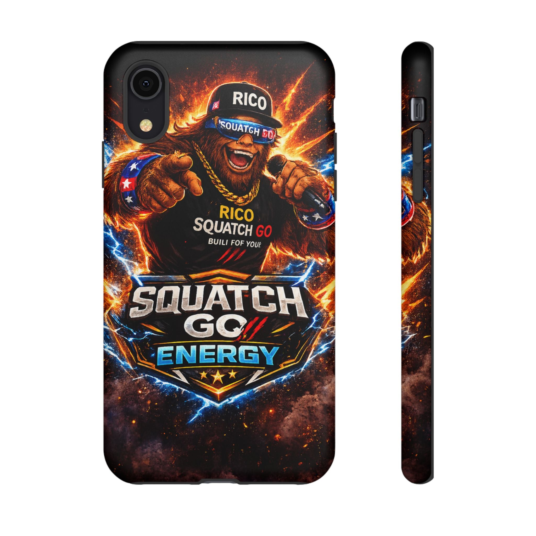 Squatch Go Energy Phone Case — 'Rico Squatch Go' Gamer Energized Tough Case