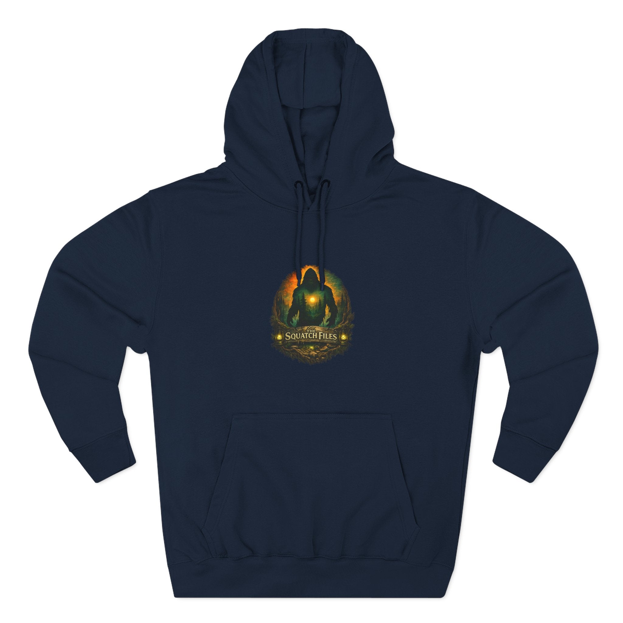 Squatch Go Energy Hoodie — Bigfoot Graphic Fleece Pullover (Made by Nature, Built by Science)