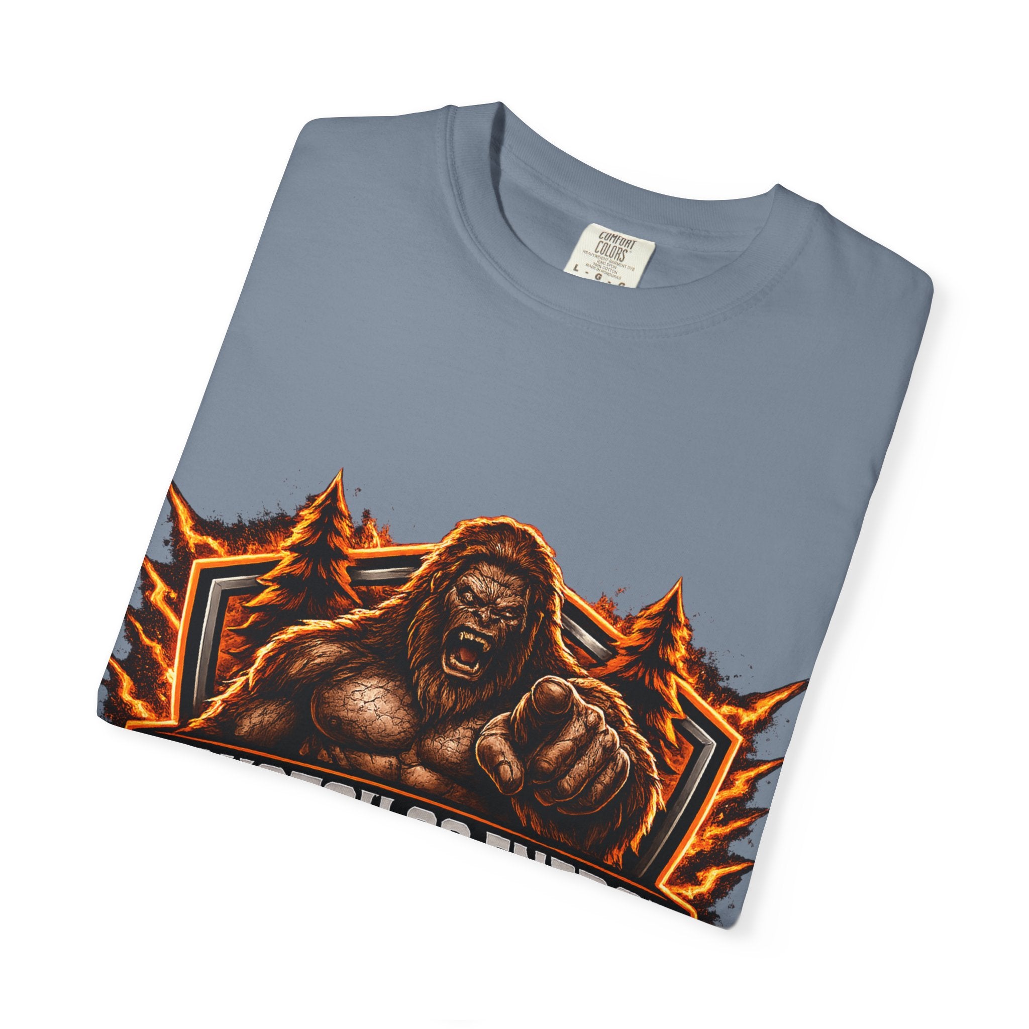 Squatch Go Energy T-Shirt — Sasquatch Vintage Badge Tee (Made by Nature • Built by Science)