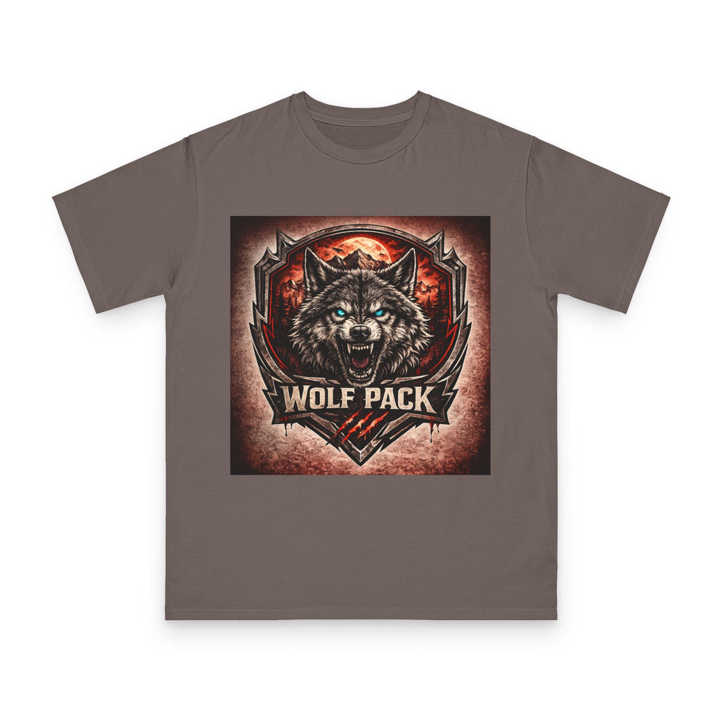 Wolf Pack Graphic T-Shirt — Fierce Wolf Emblem Tee