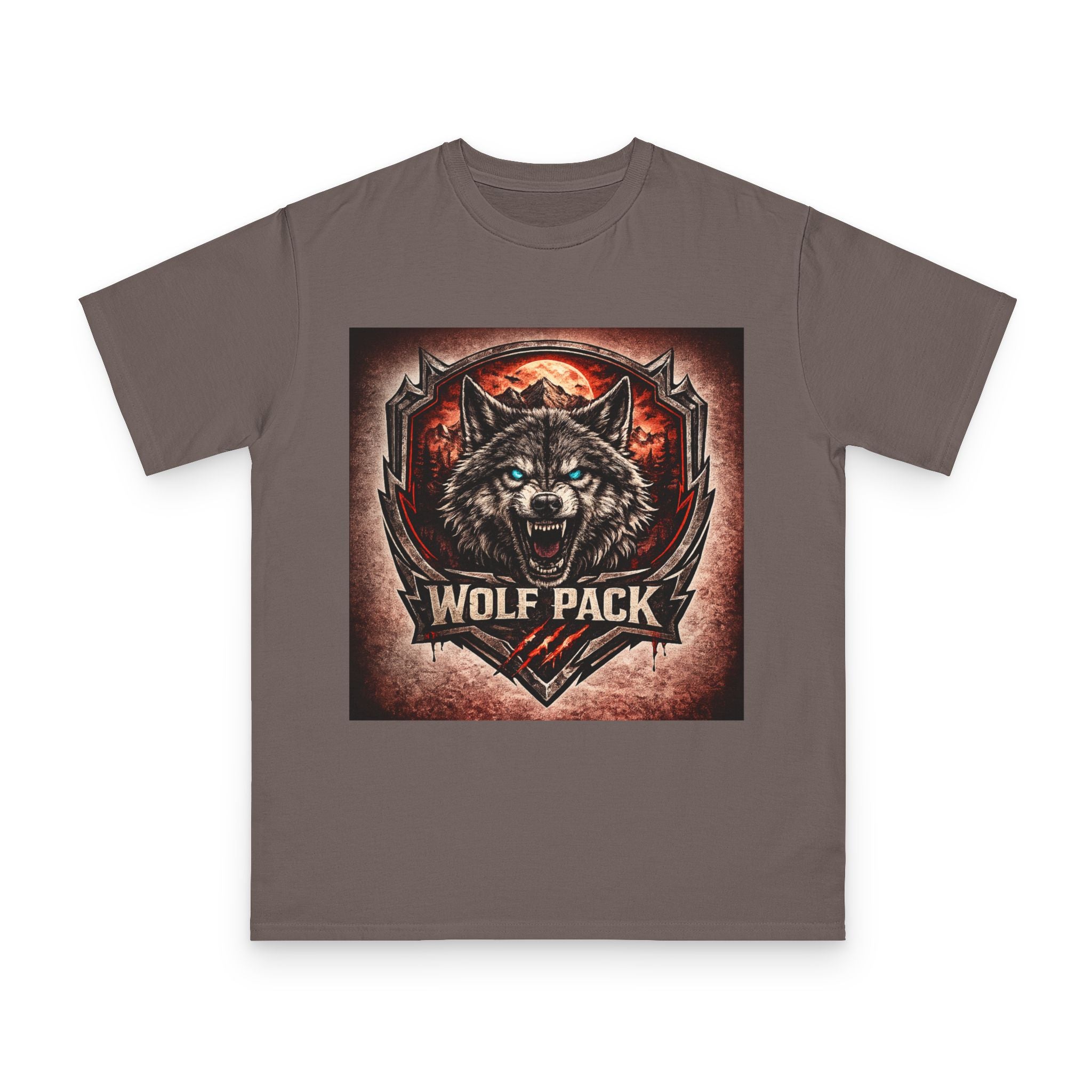Wolf Pack Graphic T-Shirt — Fierce Wolf Emblem Tee