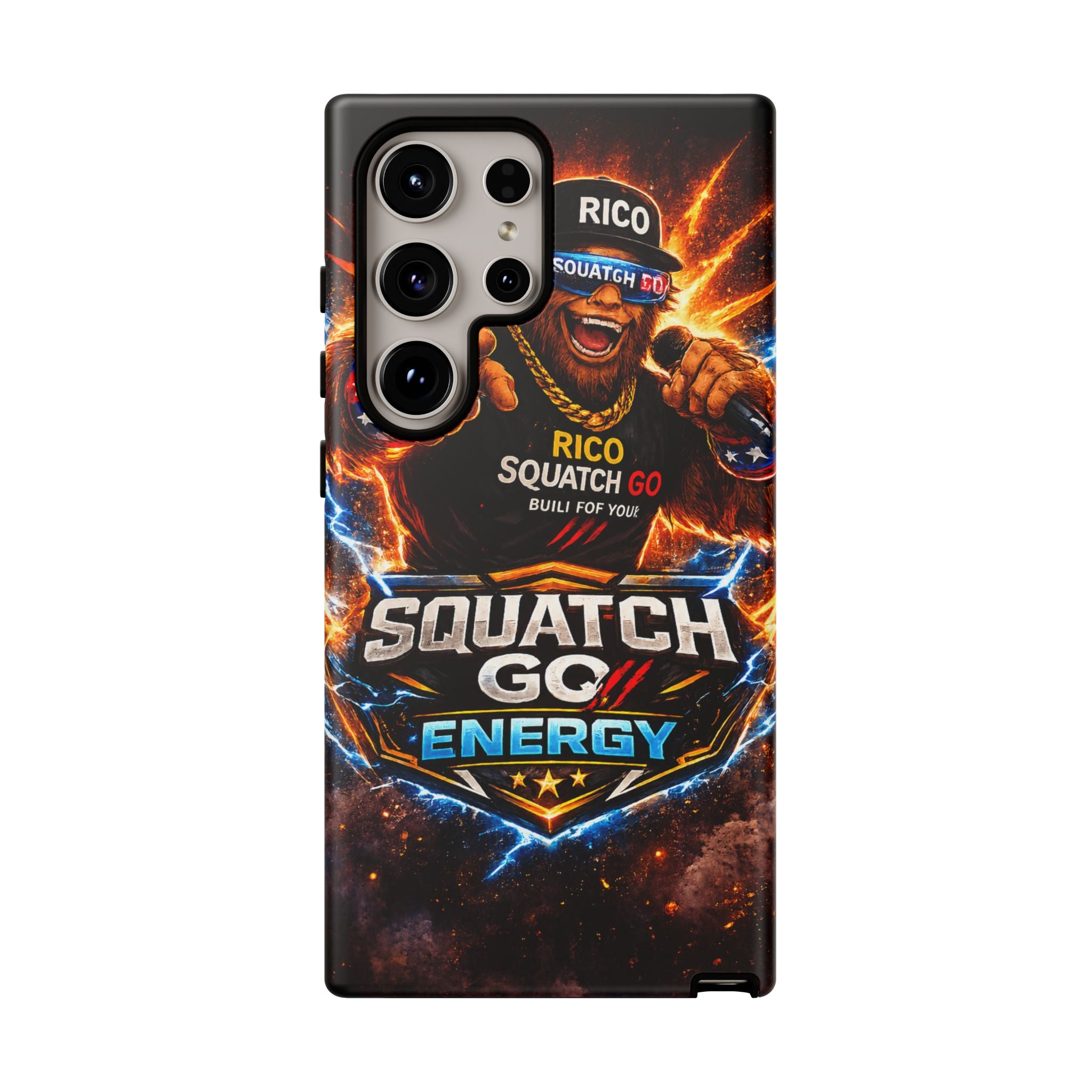 Squatch Go Energy Phone Case — 'Rico Squatch Go' Gamer Energized Tough Case