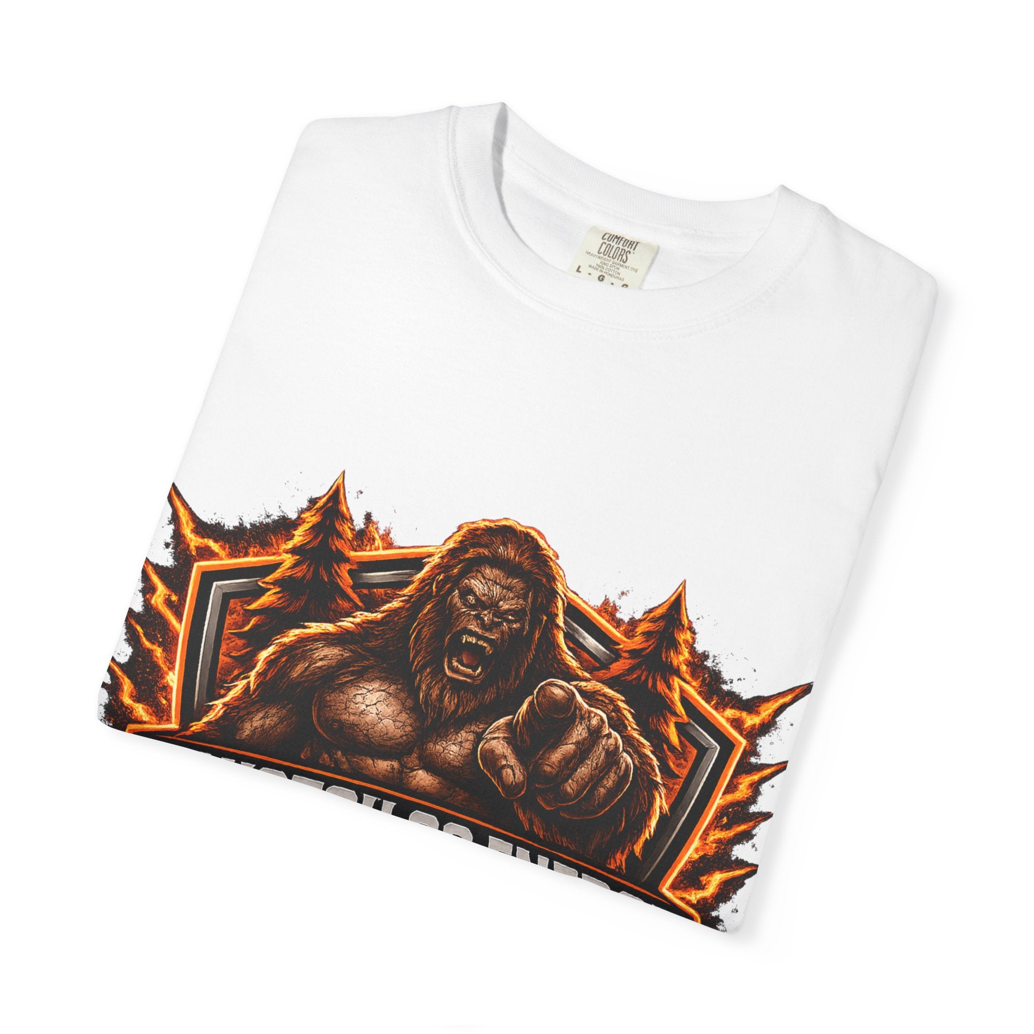 Squatch Go Energy T-Shirt — Sasquatch Vintage Badge Tee (Made by Nature • Built by Science)