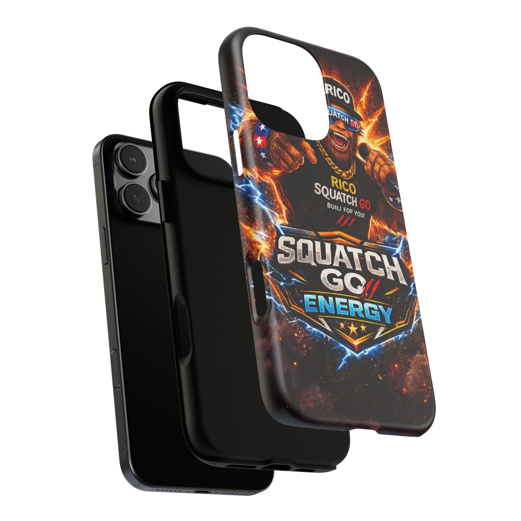 Squatch Go Energy Phone Case — 'Rico Squatch Go' Gamer Energized Tough Case