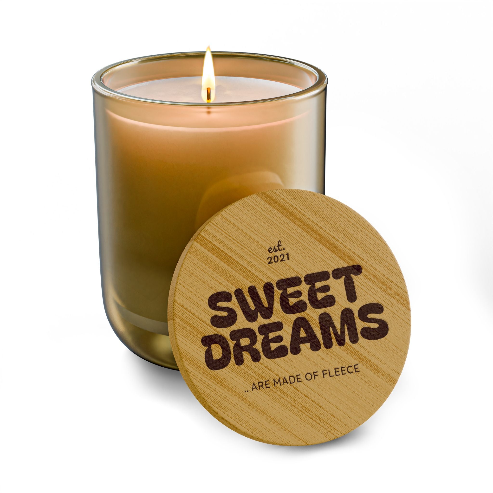 Sweet Dreams Scented Soy Candle - 14oz Engraved Bamboo Lid