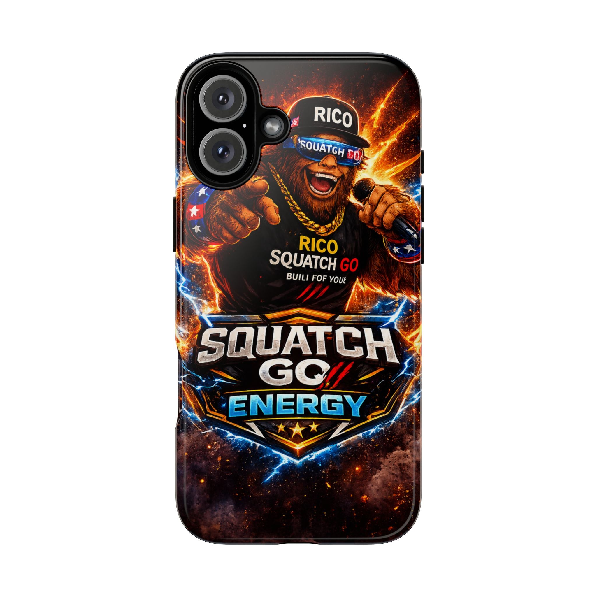 Squatch Go Energy Phone Case — 'Rico Squatch Go' Gamer Energized Tough Case
