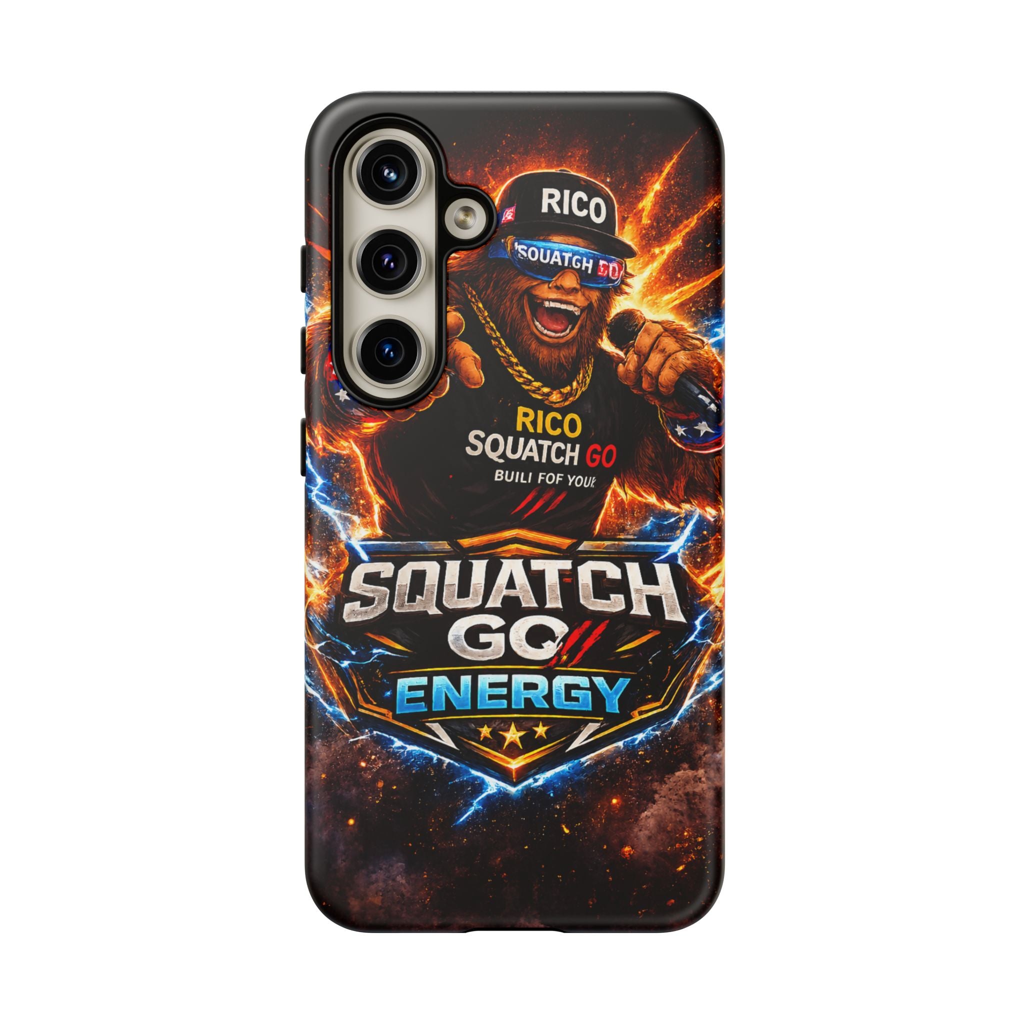 Squatch Go Energy Phone Case — 'Rico Squatch Go' Gamer Energized Tough Case