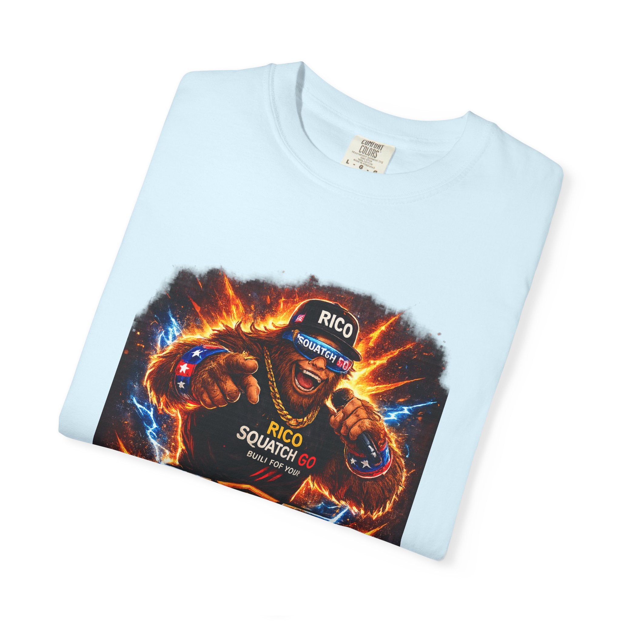 Squatch GC Energy Graphic T-Shirt — Retro Gamer Energy Drink Design