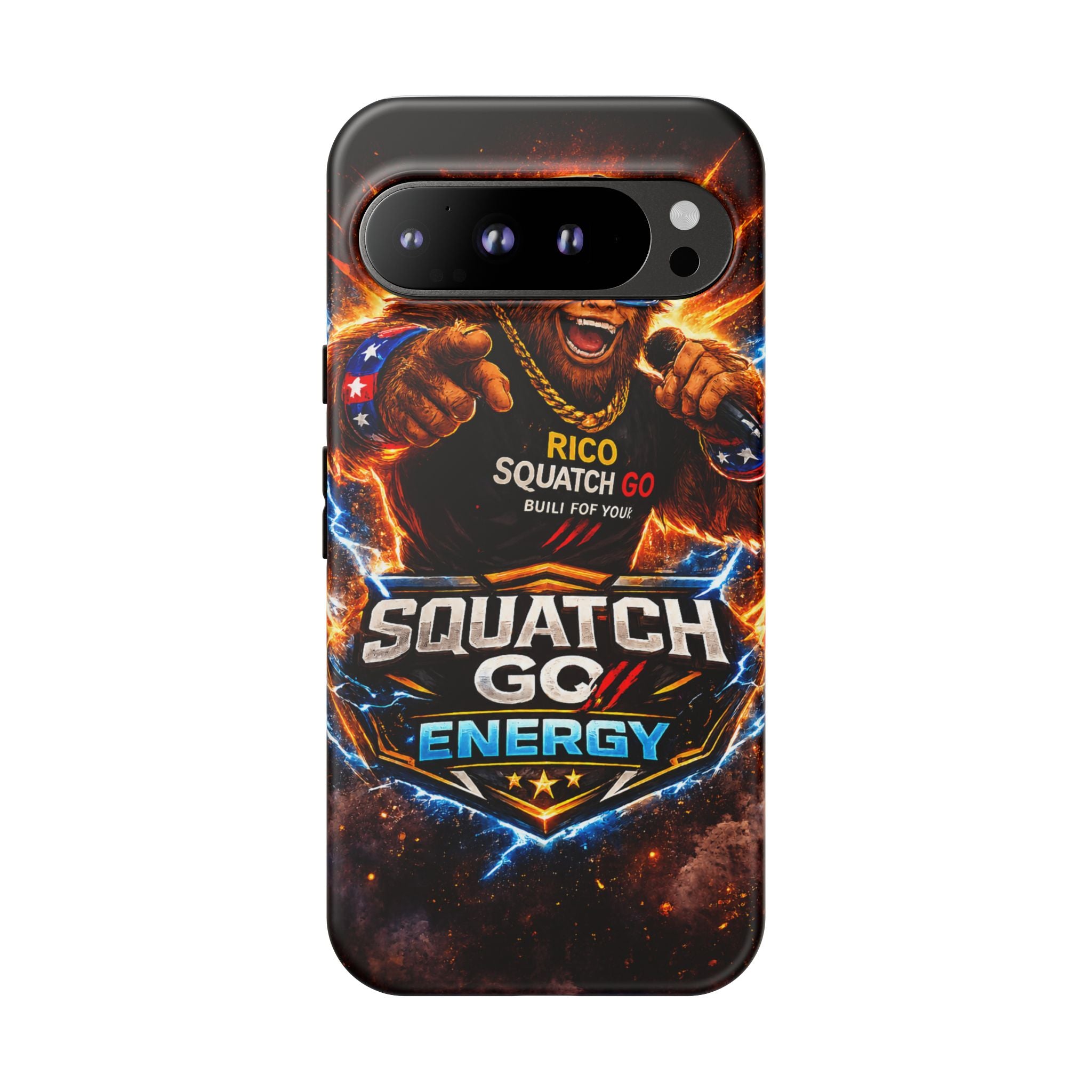 Squatch Go Energy Phone Case — 'Rico Squatch Go' Gamer Energized Tough Case