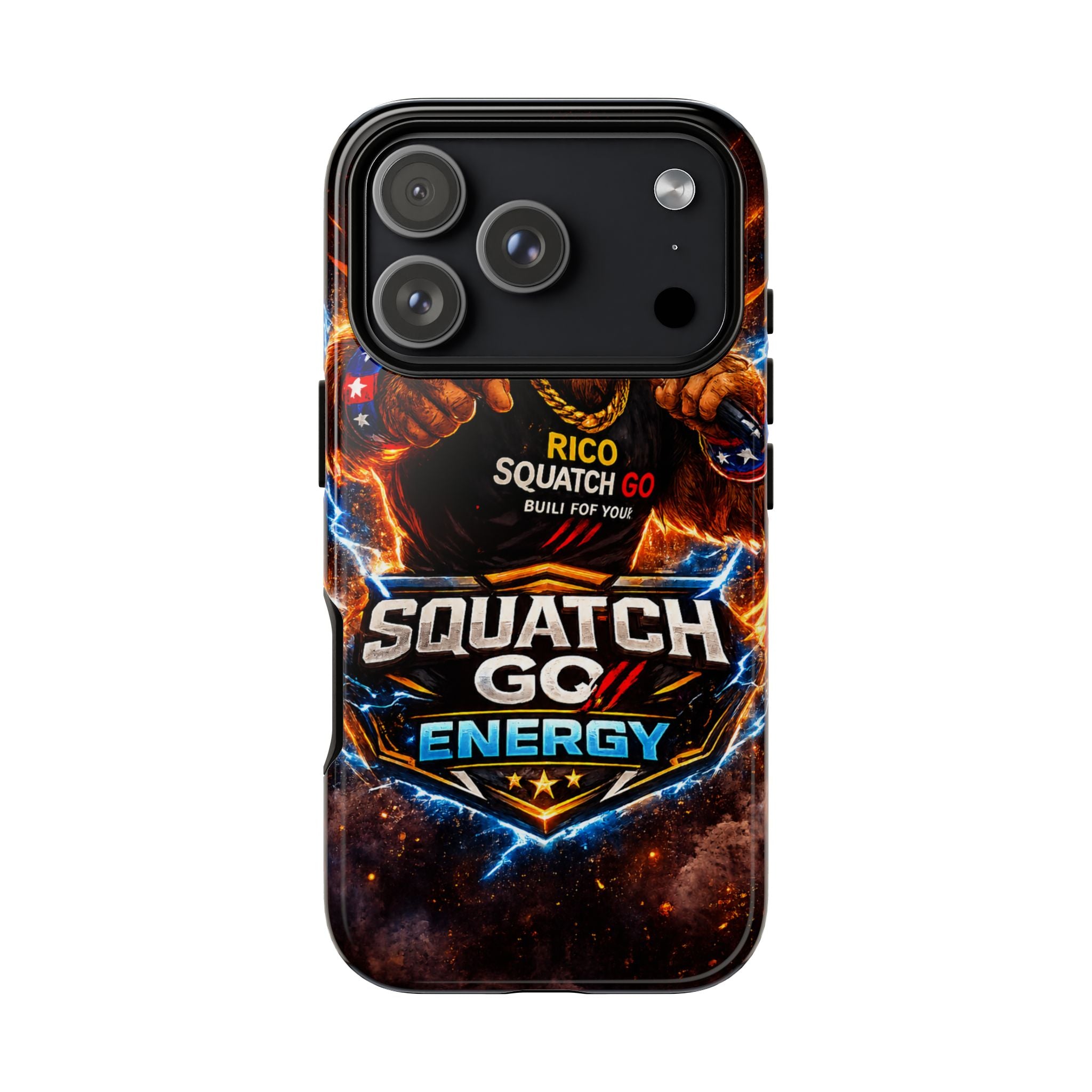 Squatch Go Energy Phone Case — 'Rico Squatch Go' Gamer Energized Tough Case