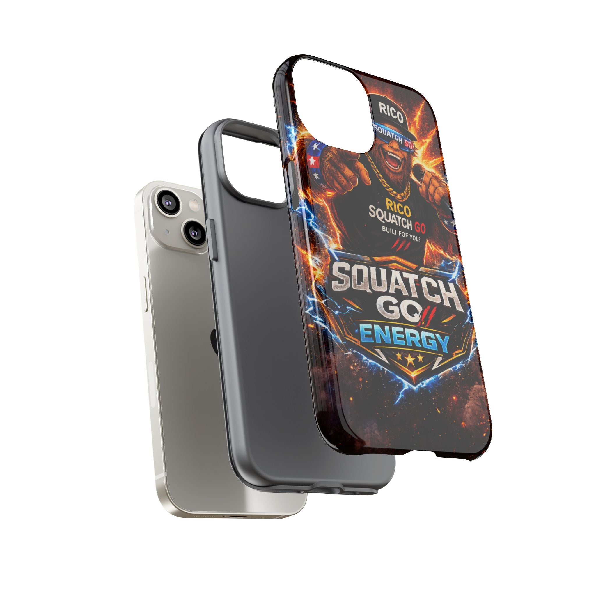 Squatch Go Energy Phone Case — 'Rico Squatch Go' Gamer Energized Tough Case