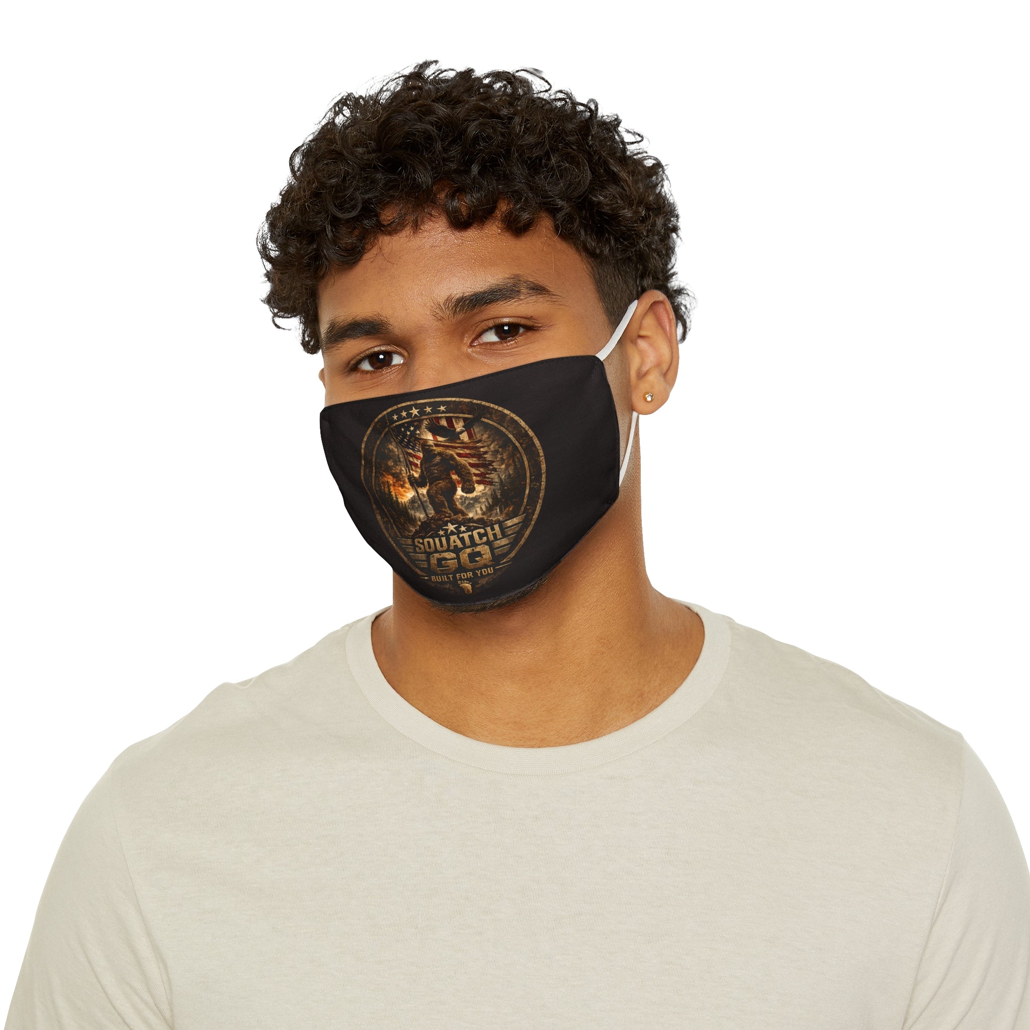 Sasquatch 50th Anniversary Face Mask — Vintage Bigfoot Graphic