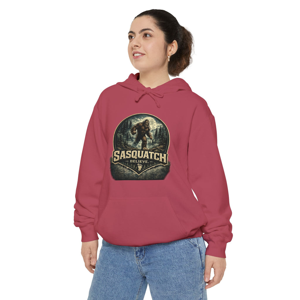 Sasquatch Graphic Hoodie – Vintage Bigfoot Adventure Sweatshirt