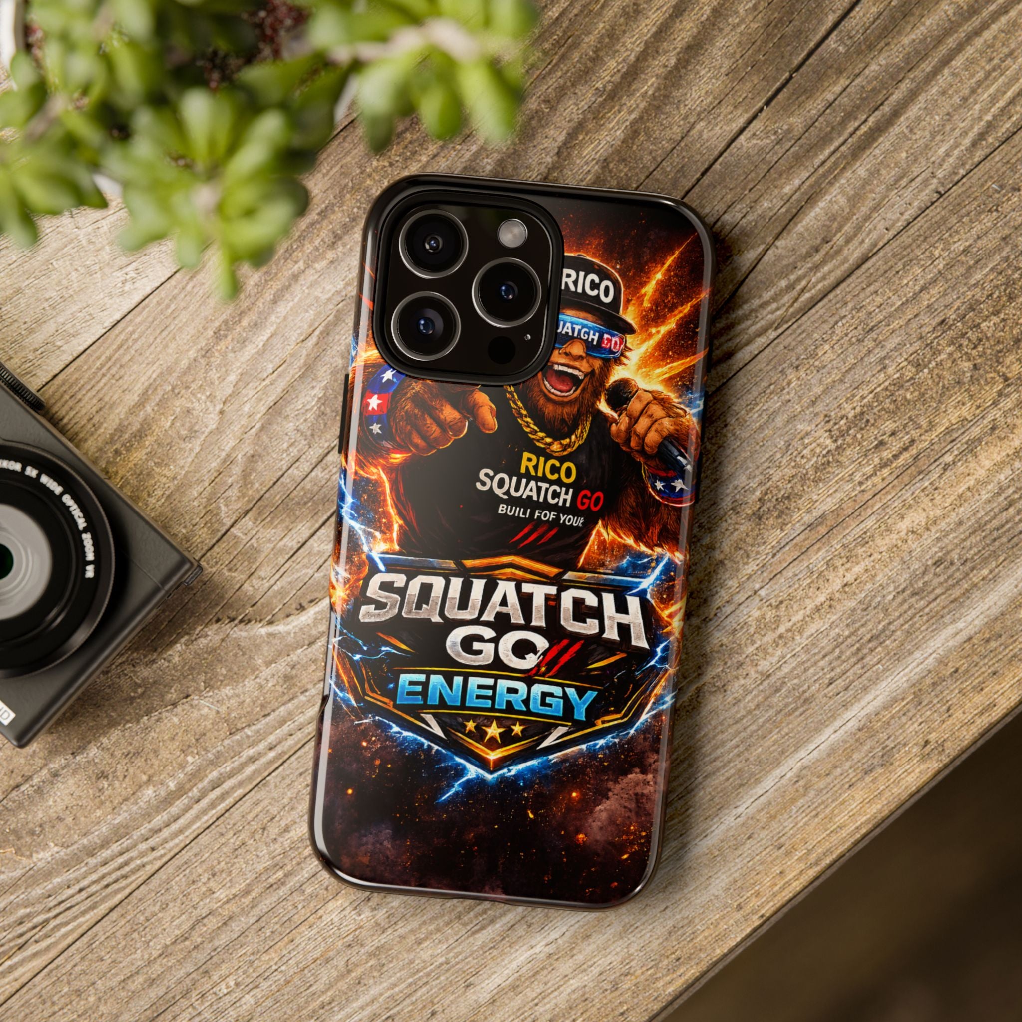 Squatch Go Energy Phone Case — 'Rico Squatch Go' Gamer Energized Tough Case