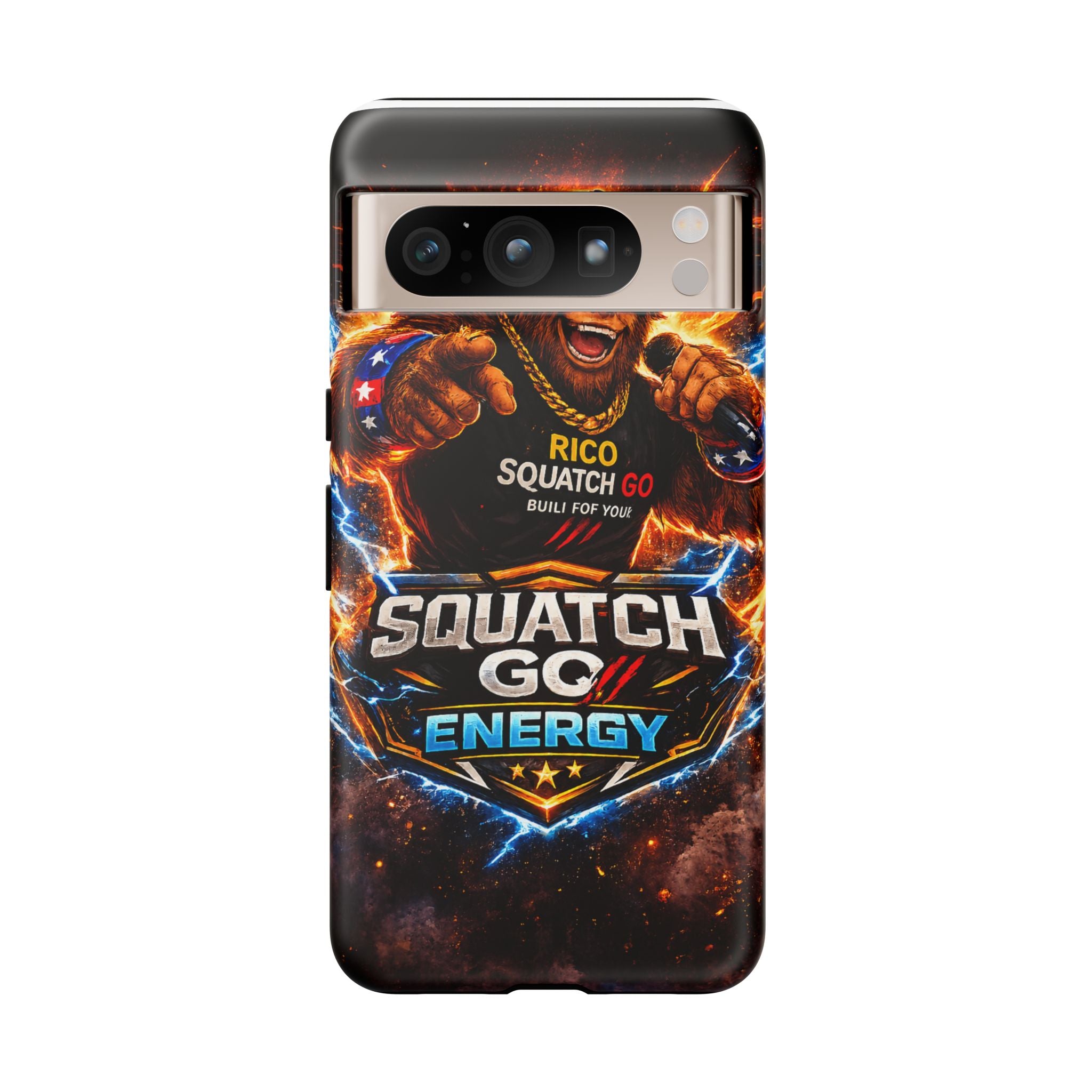 Squatch Go Energy Phone Case — 'Rico Squatch Go' Gamer Energized Tough Case