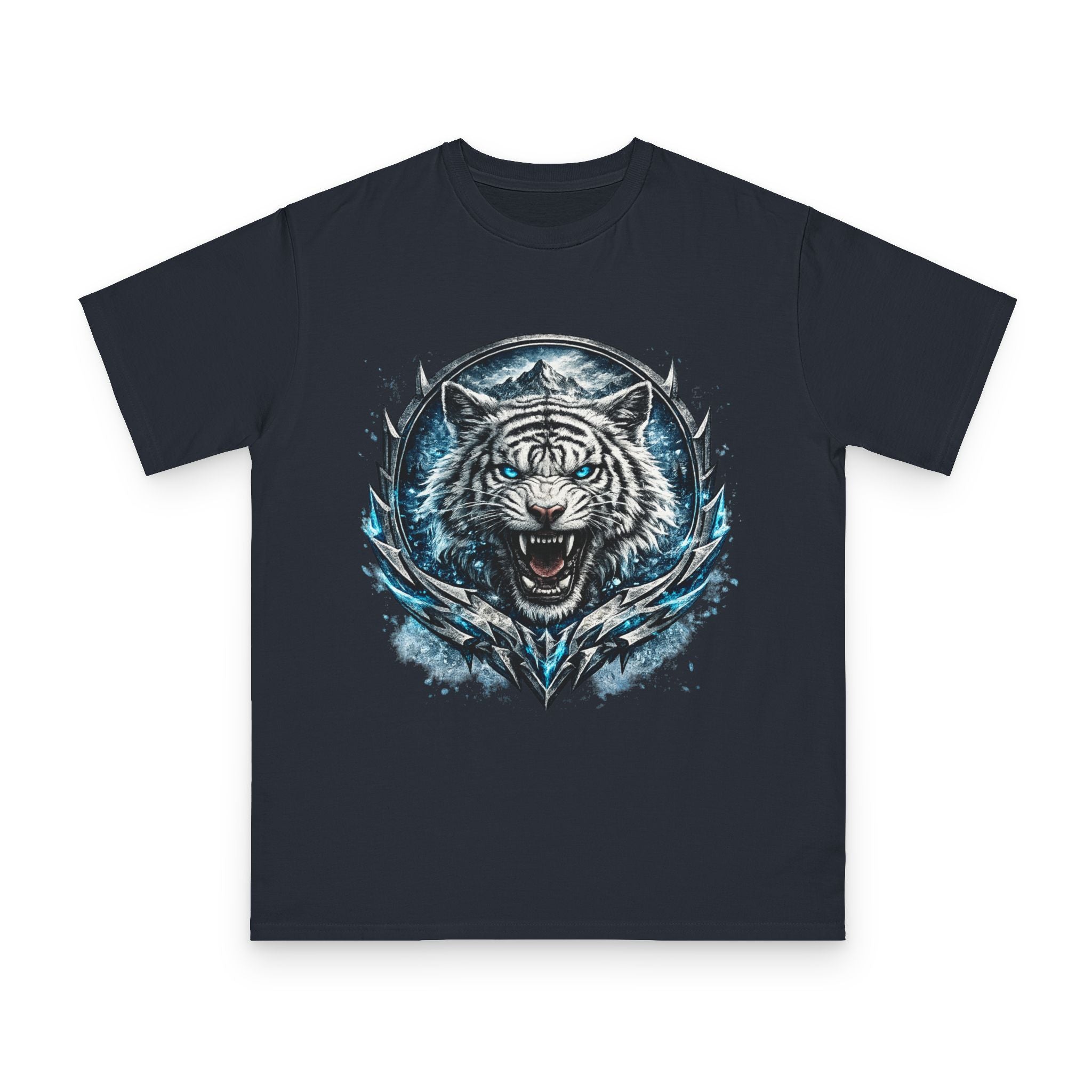 White Tiger Graphic T-Shirt — Fierce Ice-Cold Predator Design
