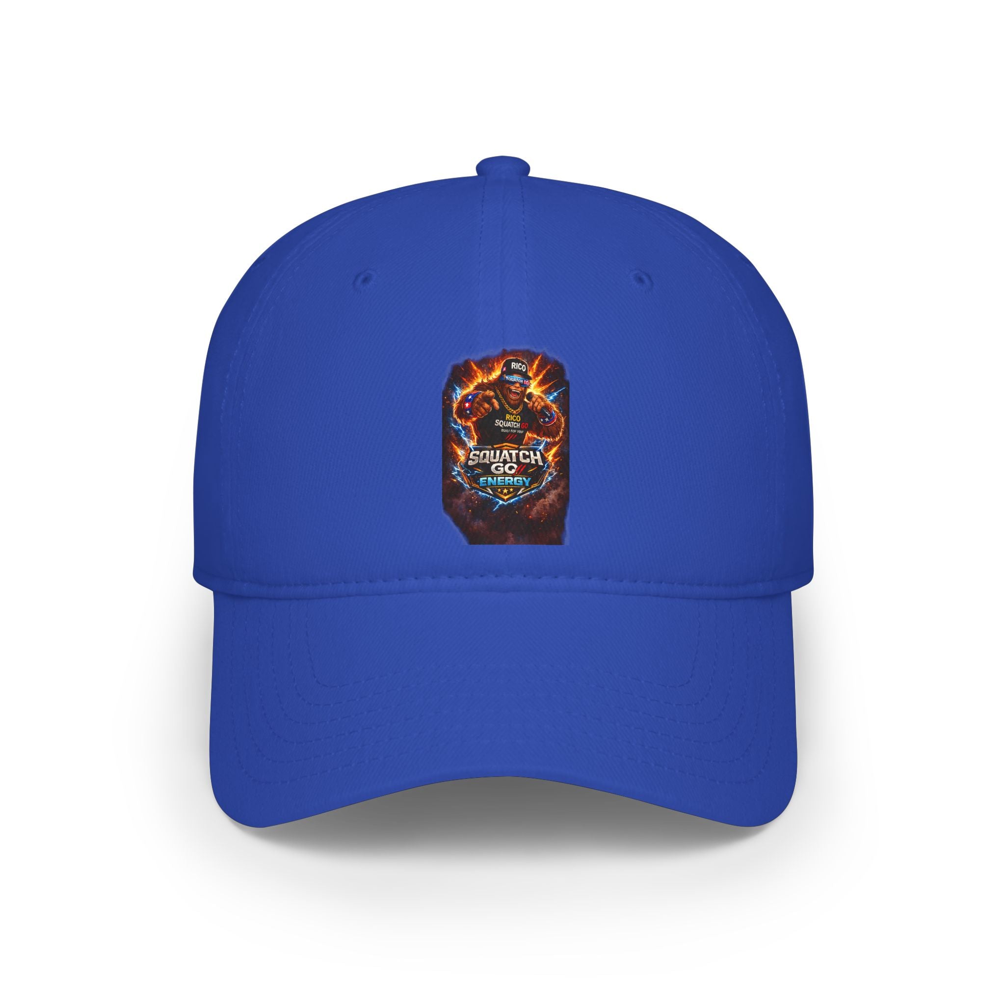 Dragon Skull Gaming Cap — Low Profile Baseball Hat with Fiery Graphic