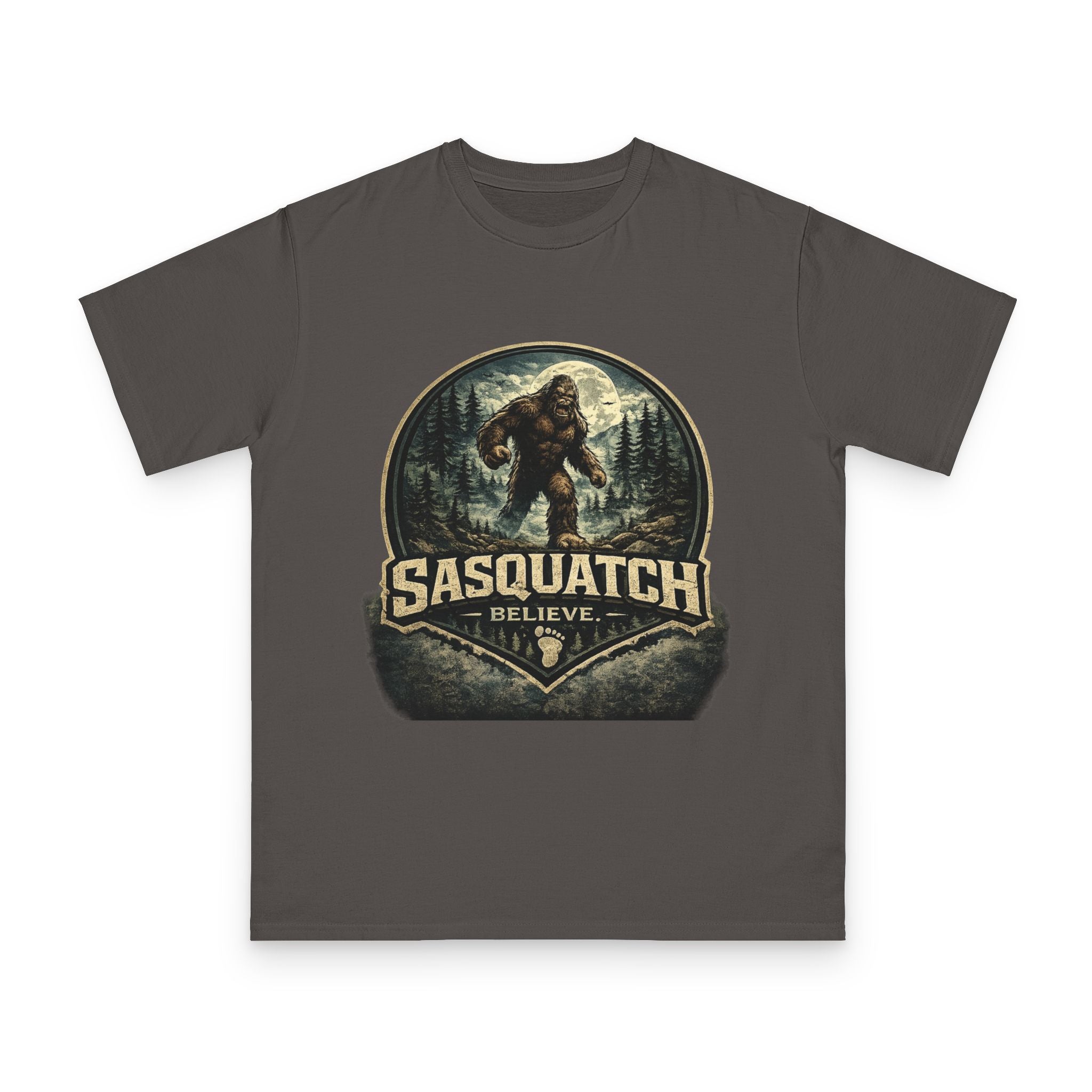Sasquatch Believe T-Shirt — Vintage Bigfoot Forest Graphic Tee