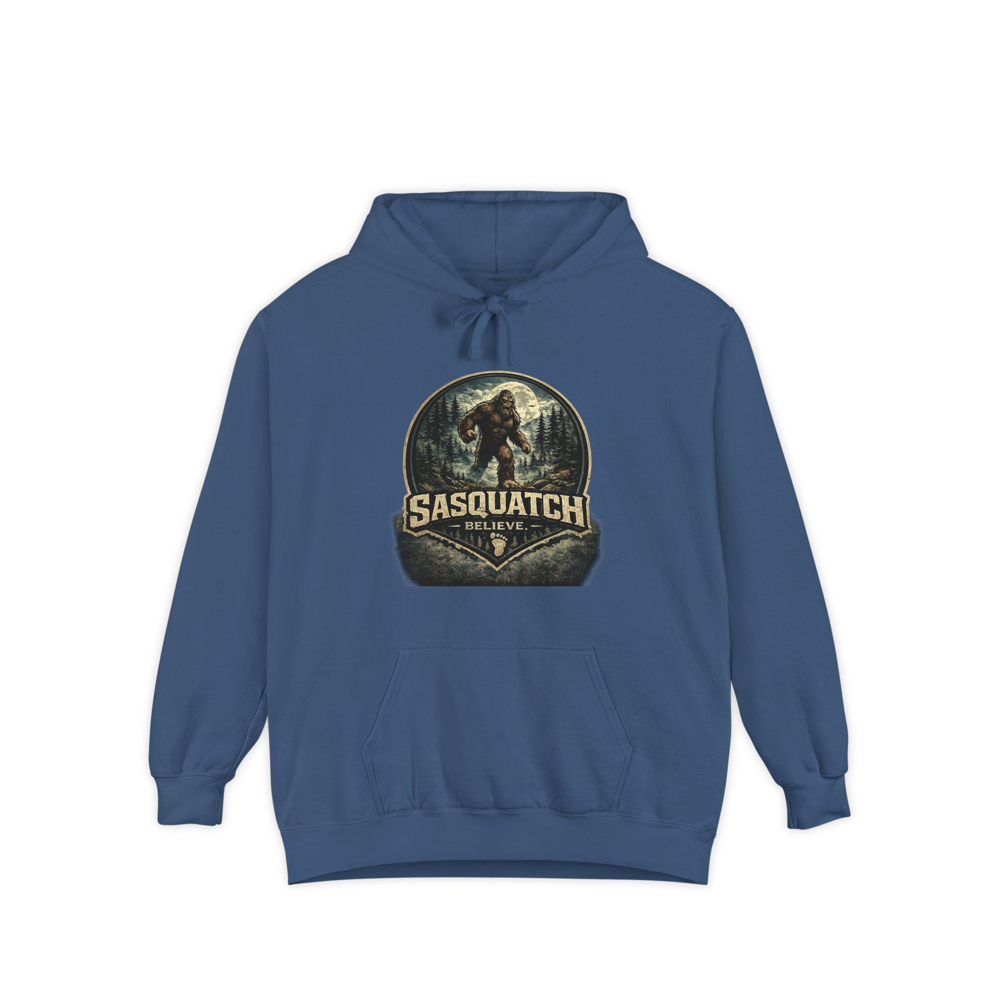 Sasquatch Graphic Hoodie – Vintage Bigfoot Adventure Sweatshirt