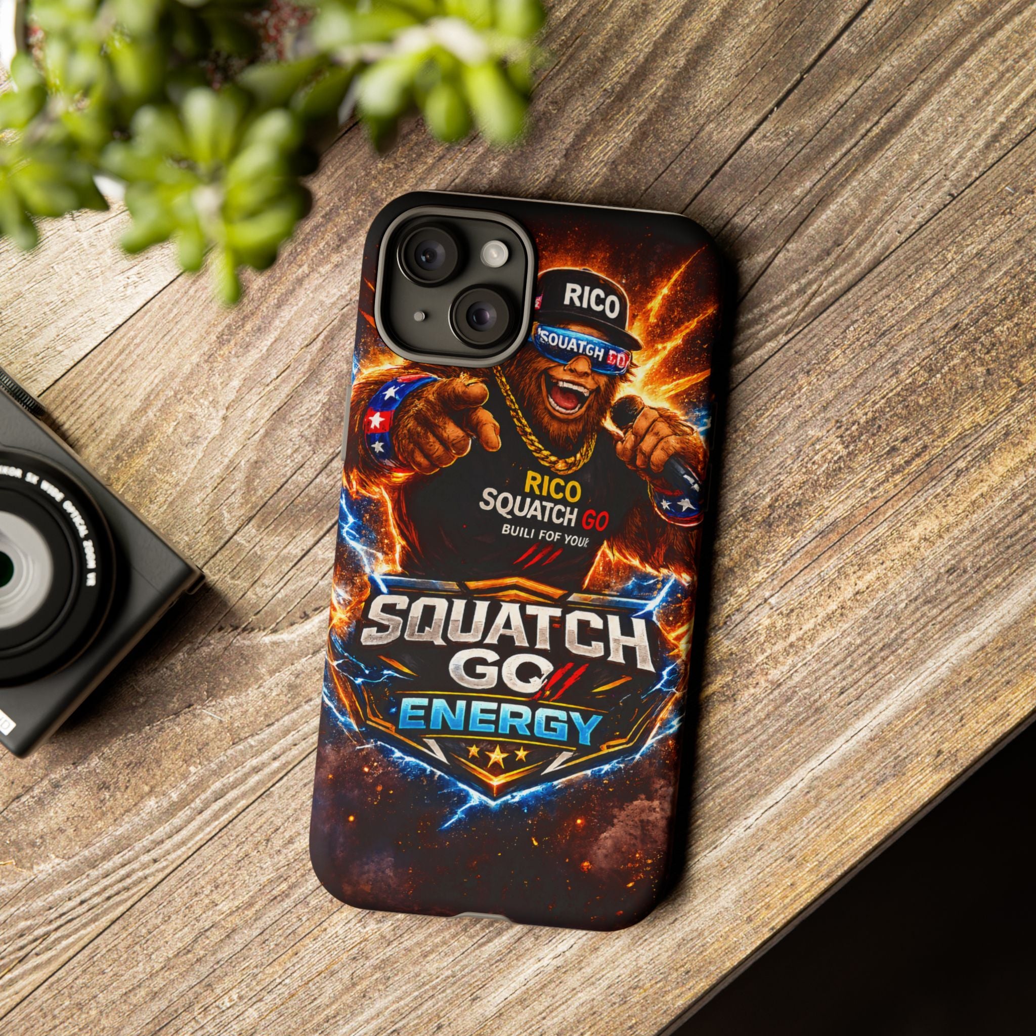 Squatch Go Energy Phone Case — 'Rico Squatch Go' Gamer Energized Tough Case