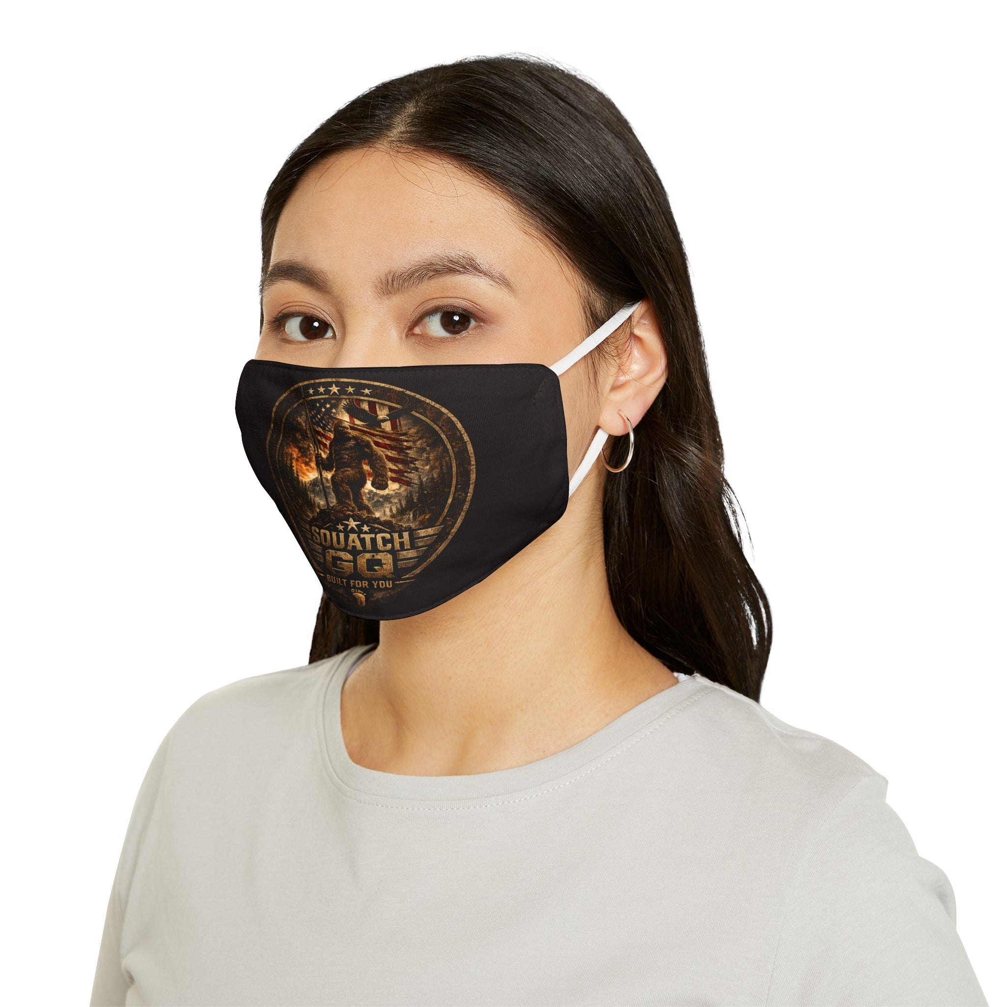 Sasquatch 50th Anniversary Face Mask — Vintage Bigfoot Graphic
