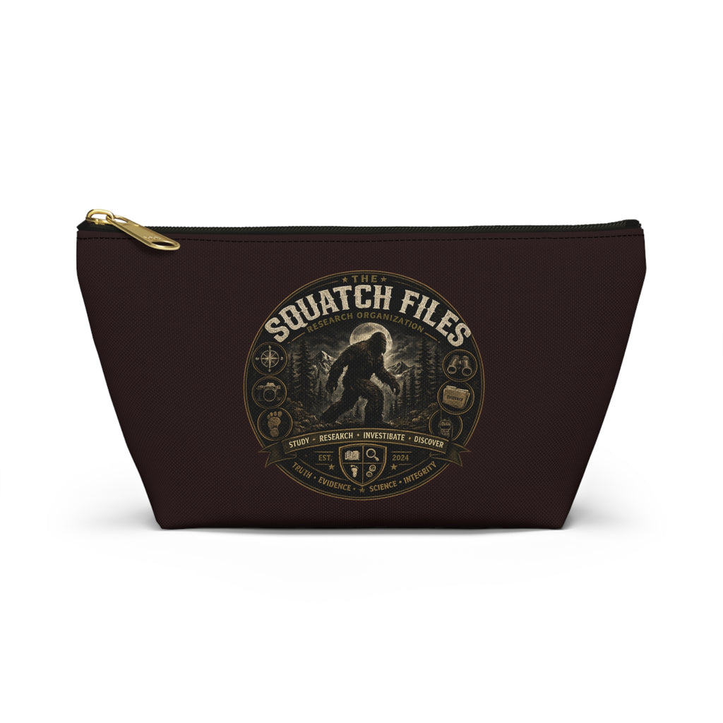 The Squatch Files Accessory Pouch — Bigfoot Travel Cosmetic Bag