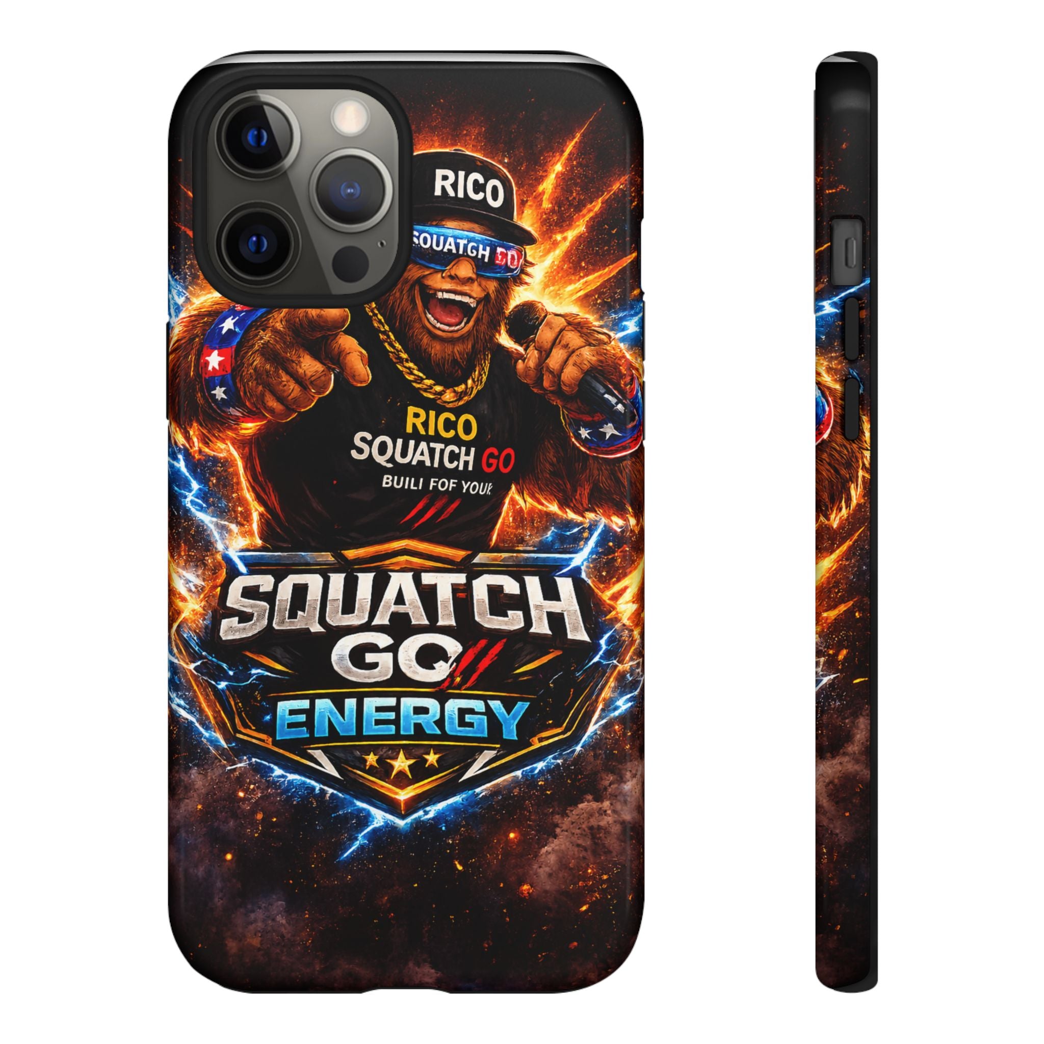 Squatch Go Energy Phone Case — 'Rico Squatch Go' Gamer Energized Tough Case