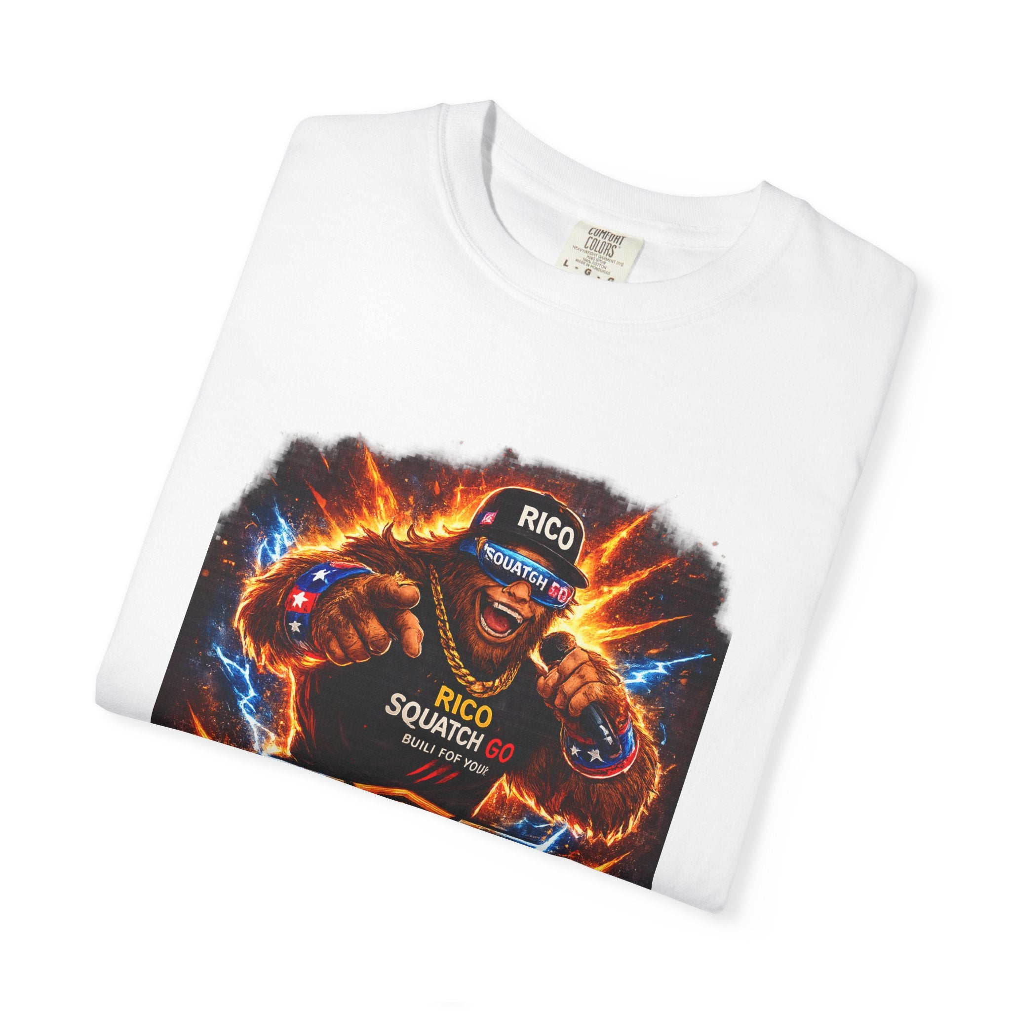 Squatch GC Energy Graphic T-Shirt — Retro Gamer Energy Drink Design