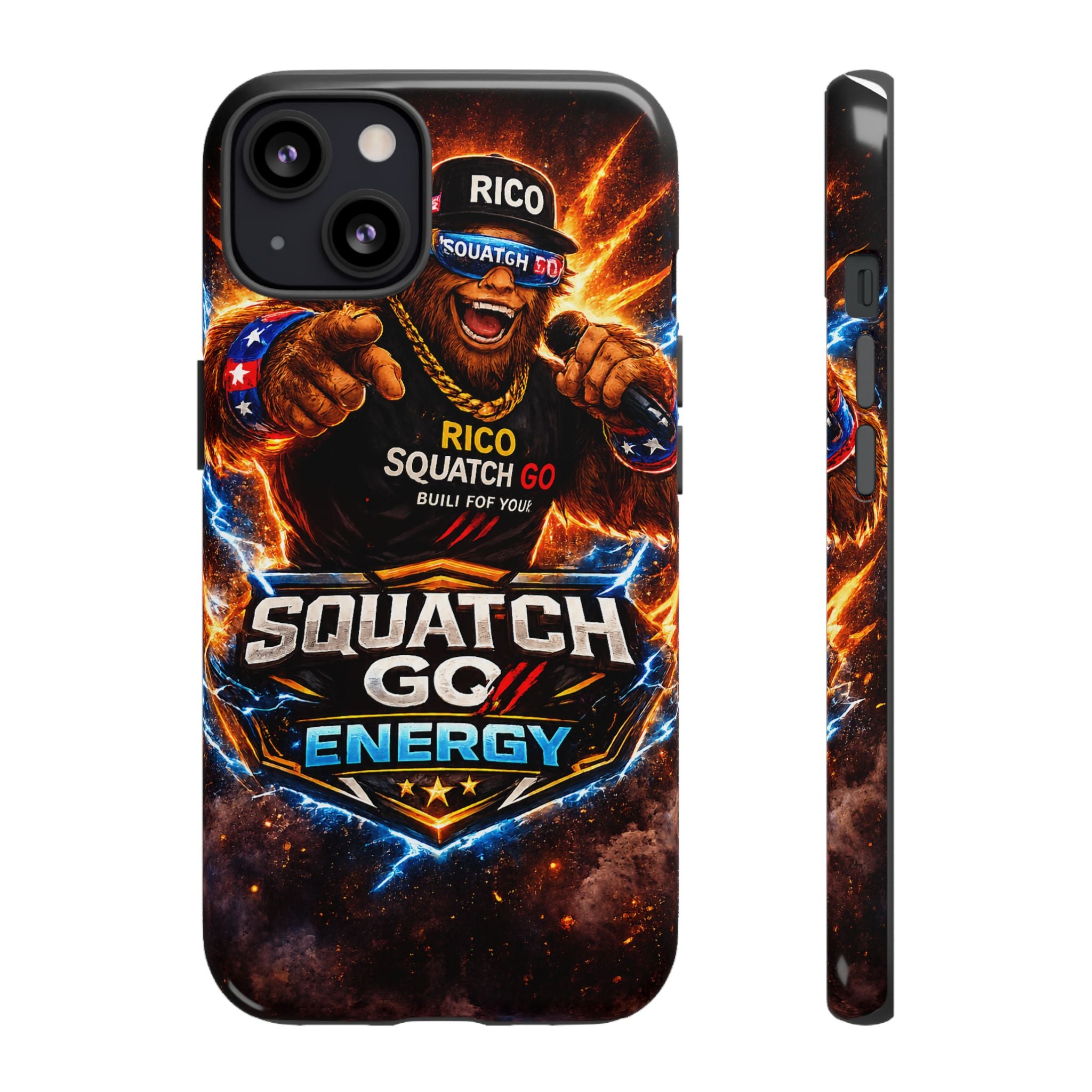 Squatch Go Energy Phone Case — 'Rico Squatch Go' Gamer Energized Tough Case